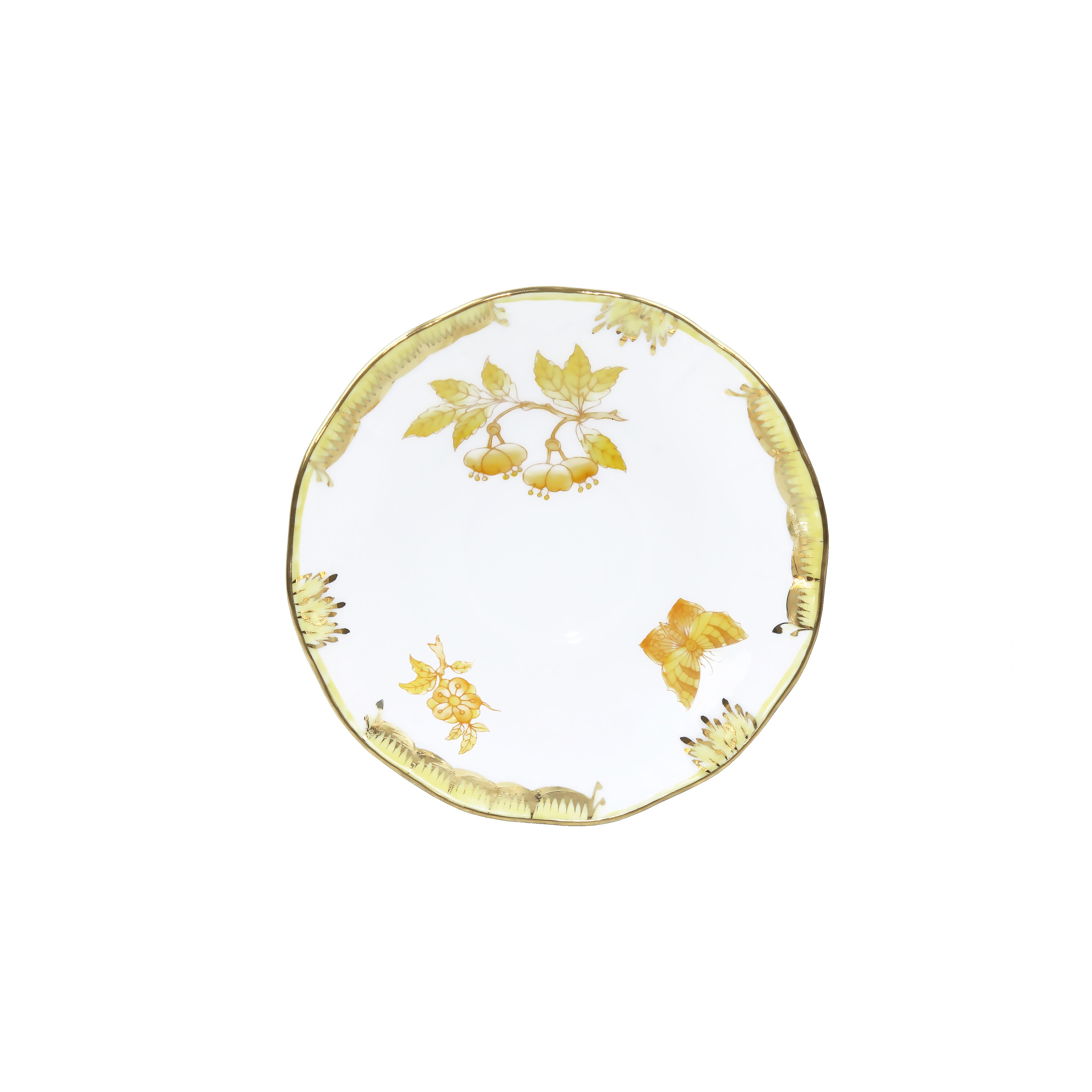 HEREND Kahve Fincanı & Tabağı 110ml Queen Victoria Sarı