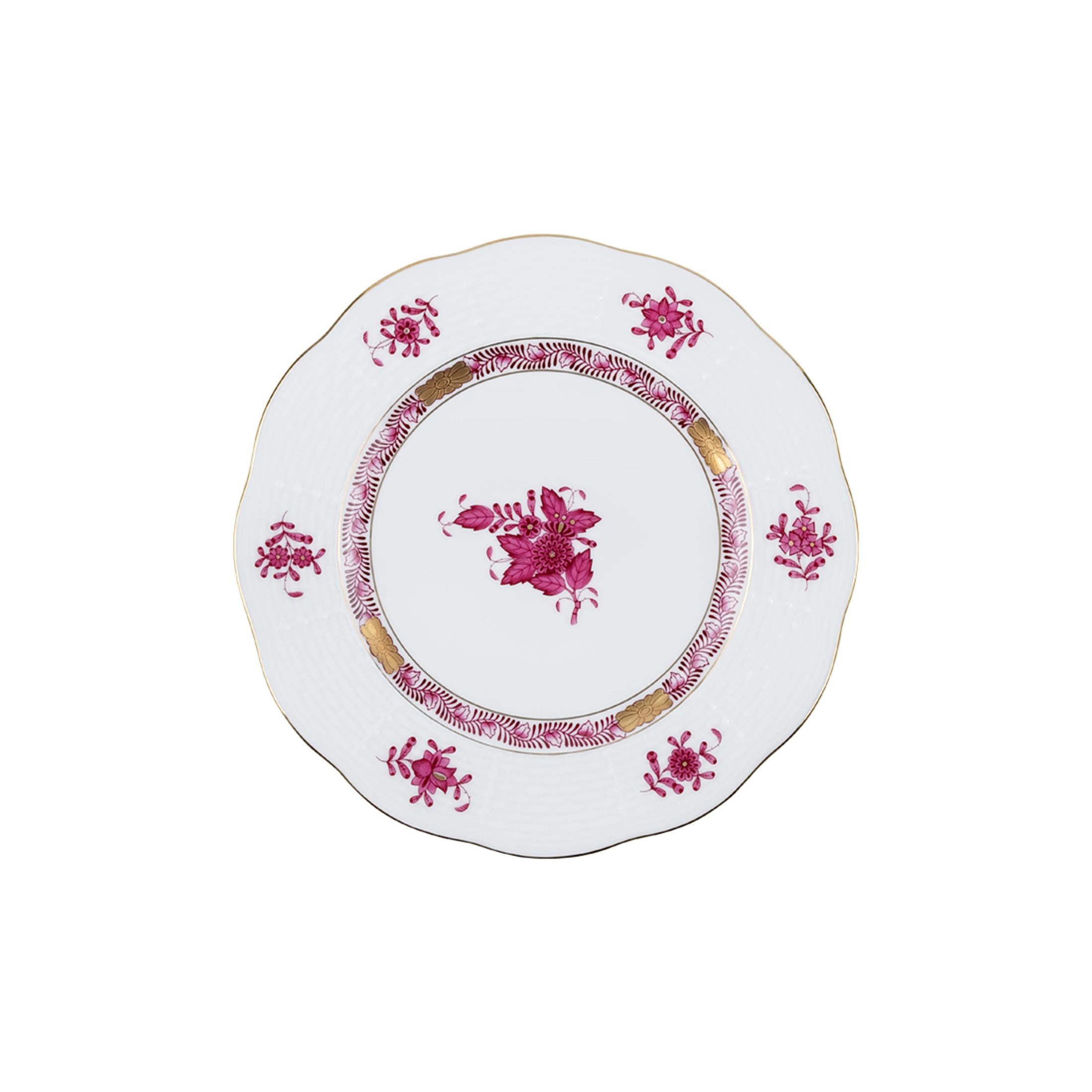 HEREND Dessert Plate 16,5cm Apponyi Pink