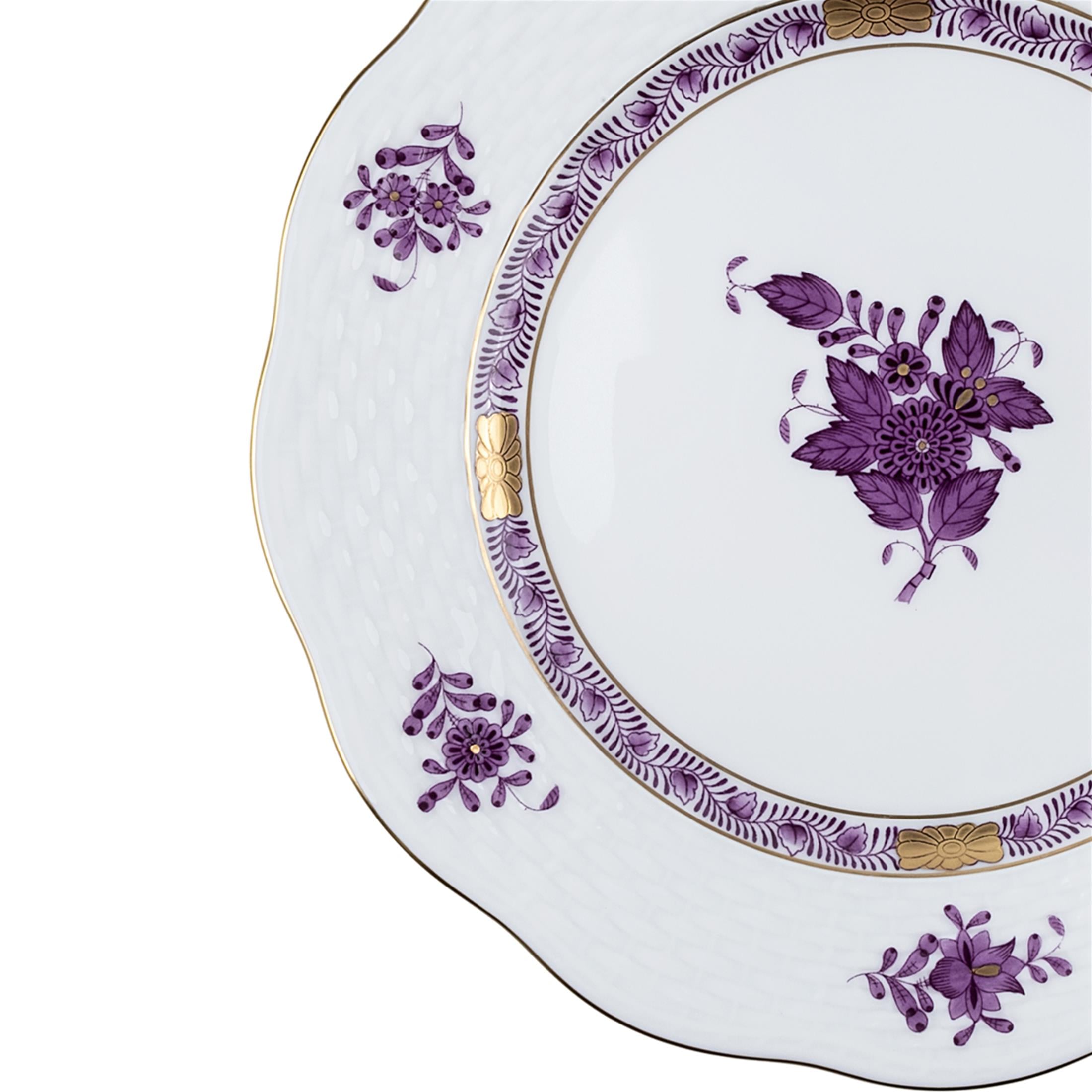 HEREND Pasta Tabağı 19cm Apponyi Mor