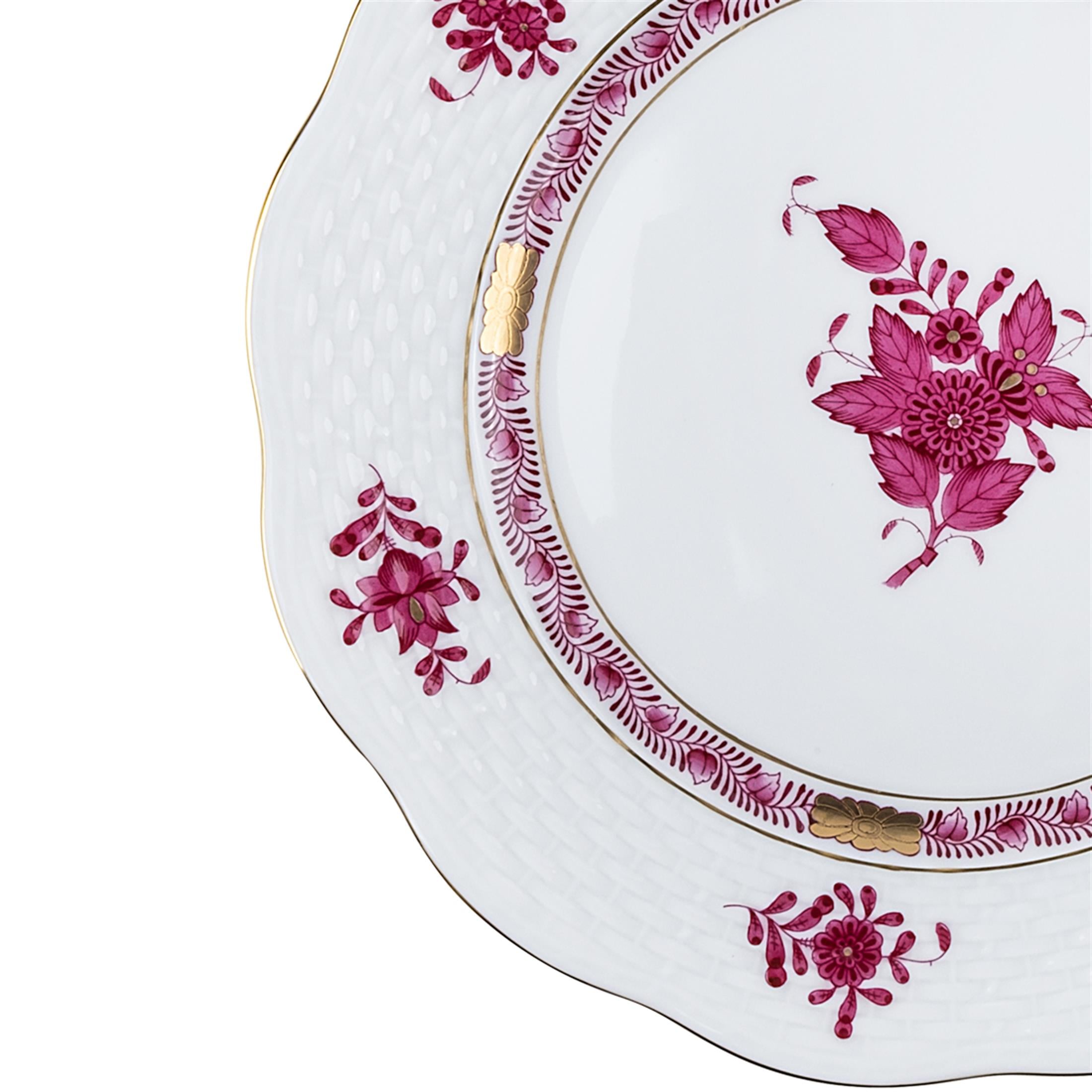 HEREND Dessert Plate 19cm Apponyi Pink