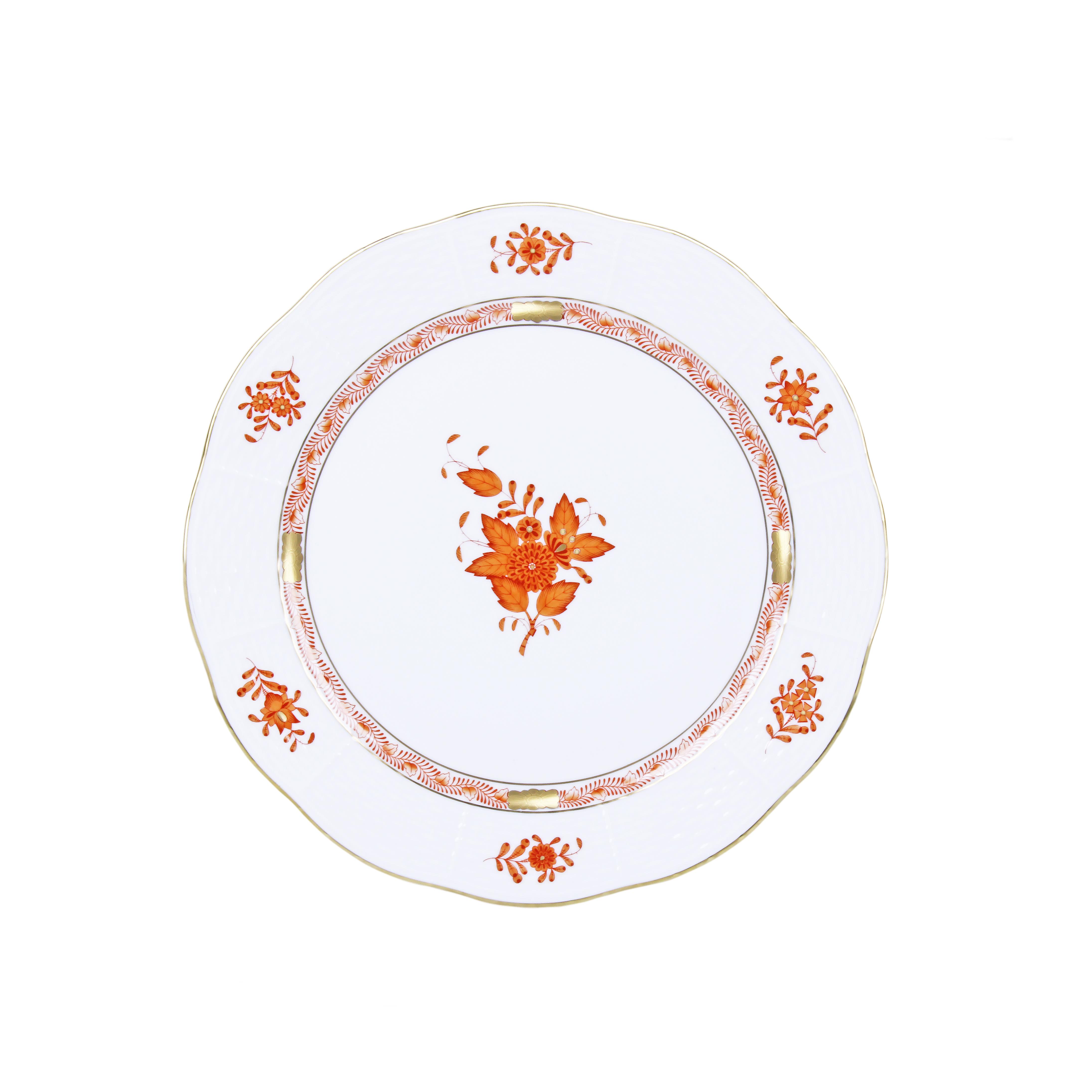 HEREND Pasta Tabağı 19cm Apponyi Turuncu