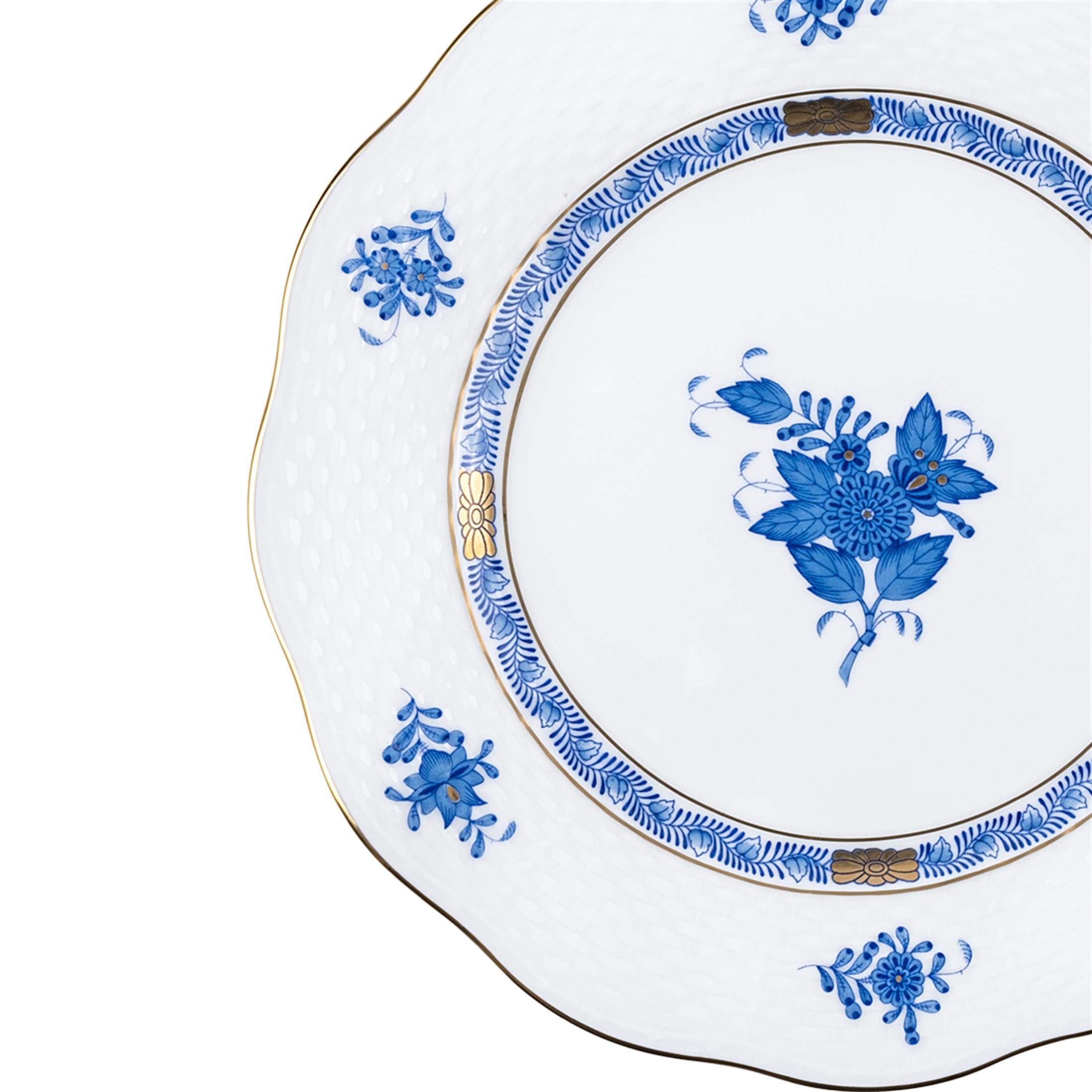 HEREND Dessert Plate 21 cm Apponyi Blue