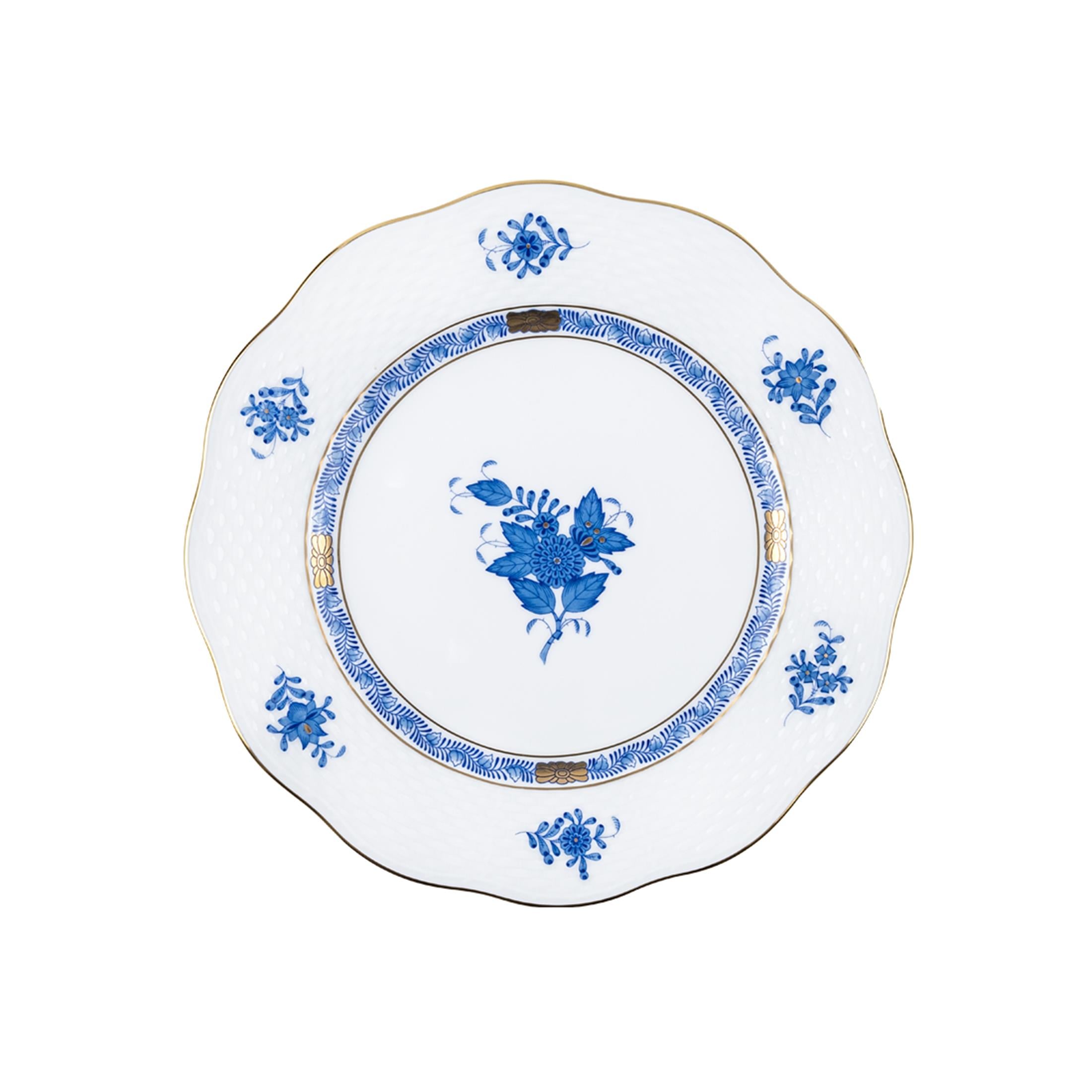 HEREND Dessert Plate 21 cm Apponyi Blue