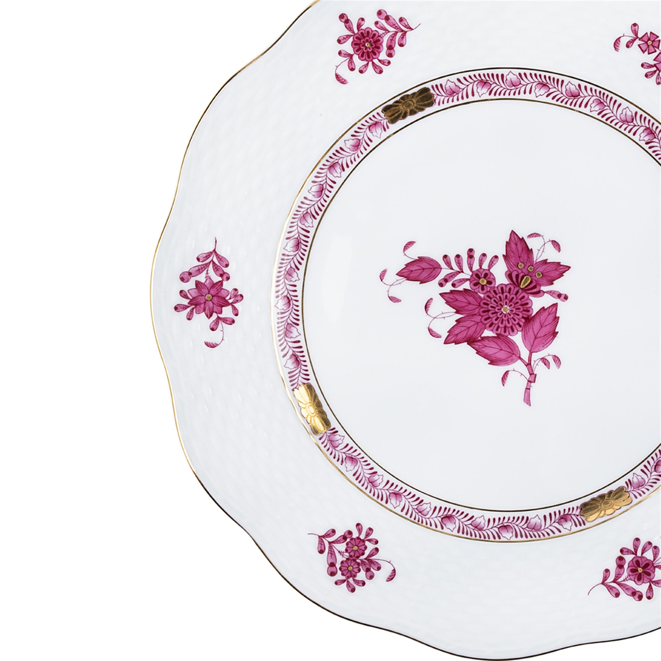 HEREND Pasta Tabağı 21cm Apponyi Pembe