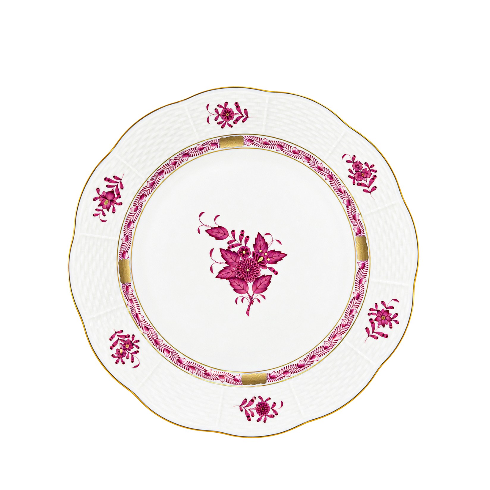 HEREND Pasta Tabağı 21cm Apponyi Pembe