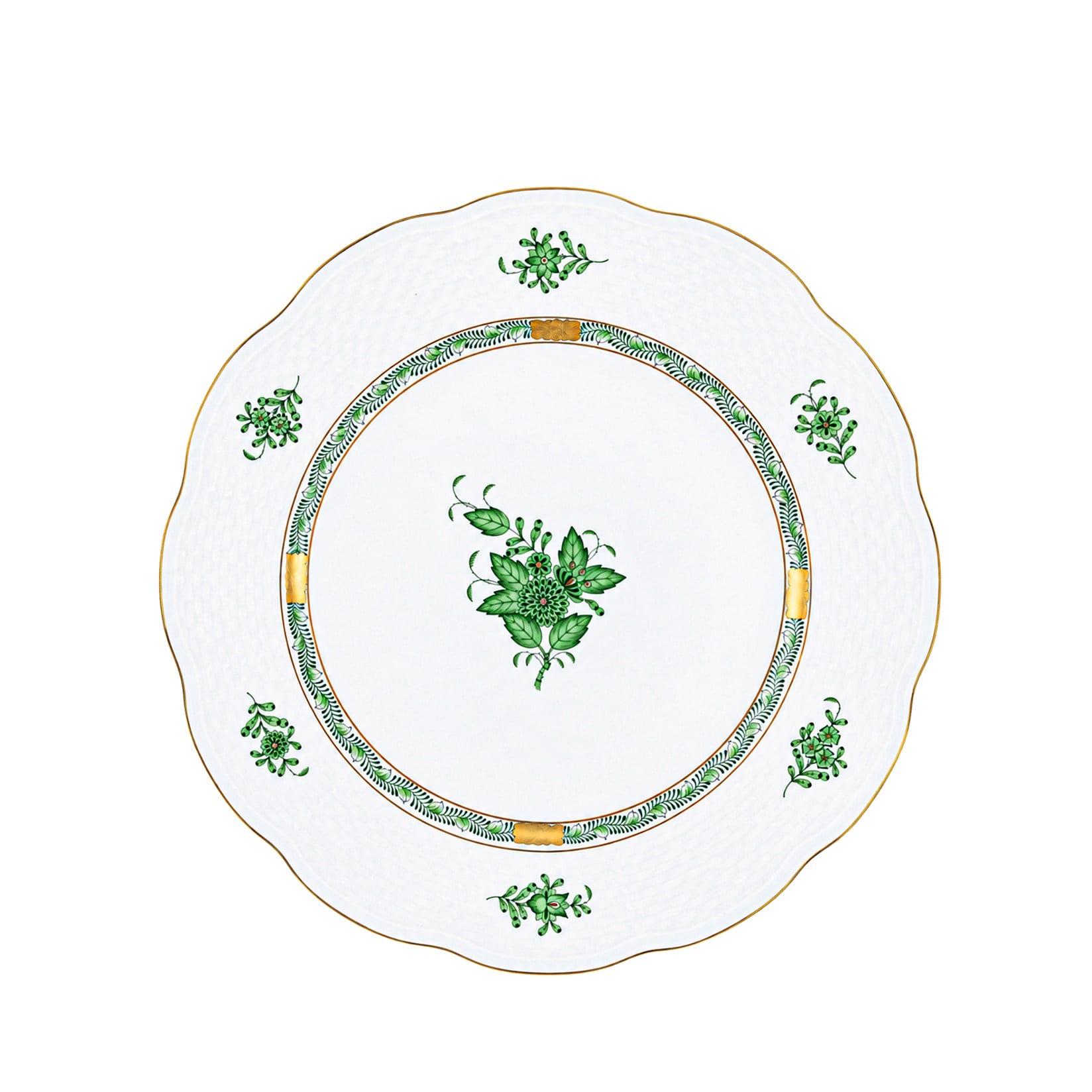 HEREND Pasta Tabağı 21cm Apponyi Yeşil