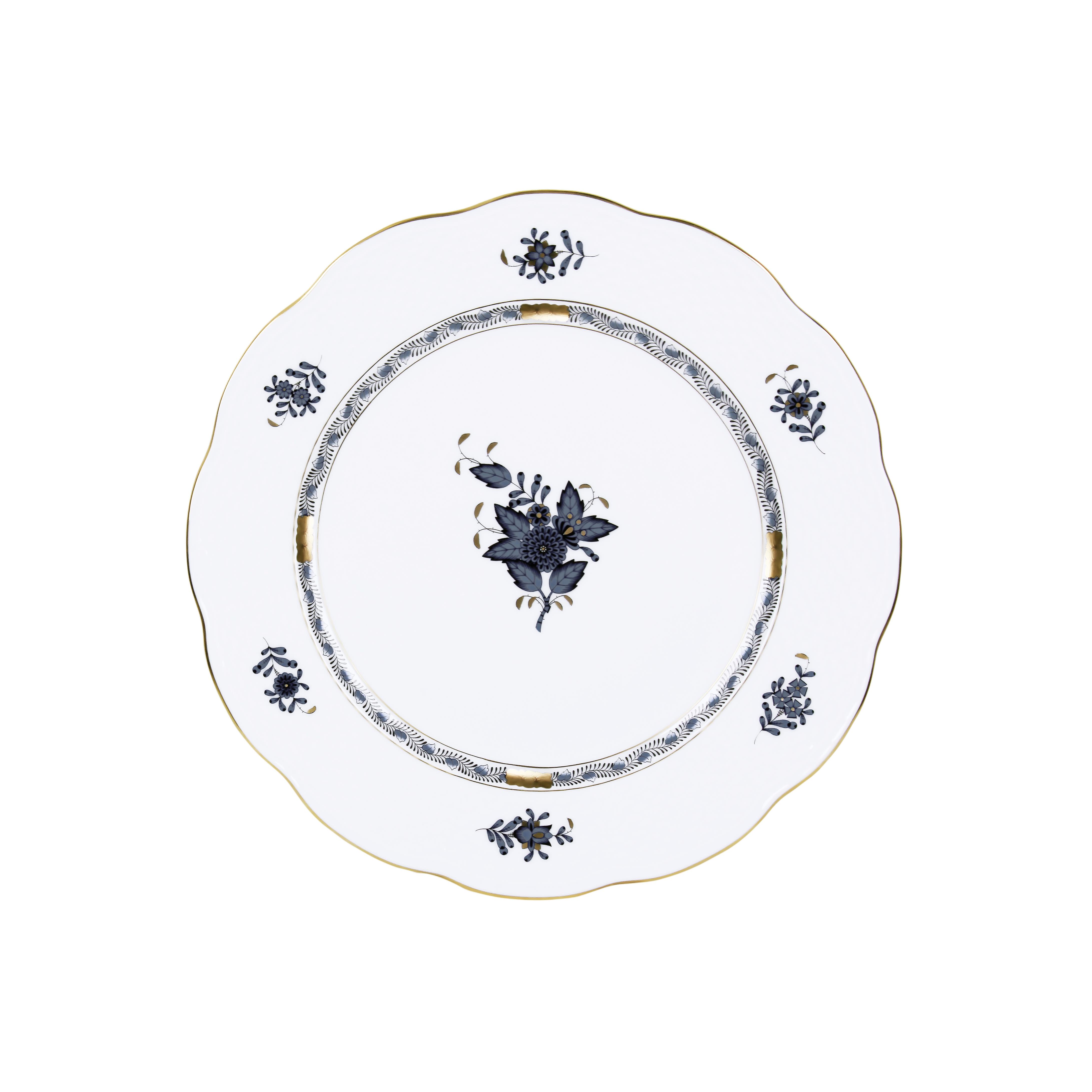 HEREND Servis Tabağı 28,5cm Apponyi SİYAH