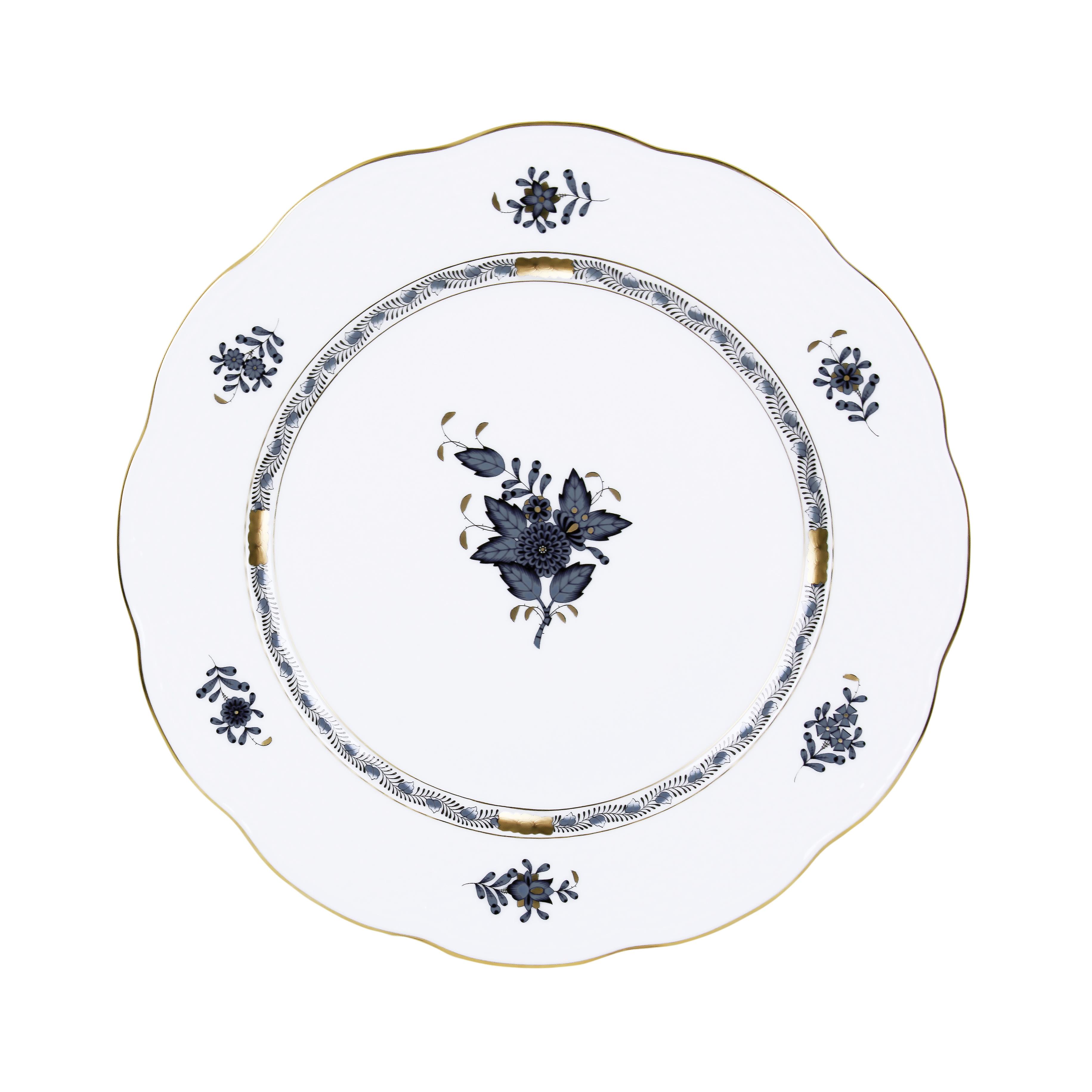 HEREND Servis Tabağı 28,5cm Apponyi SİYAH