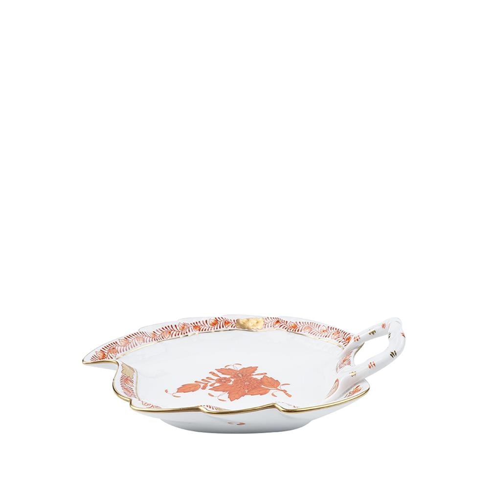 HEREND Leaf Service Small Apponyi Orange