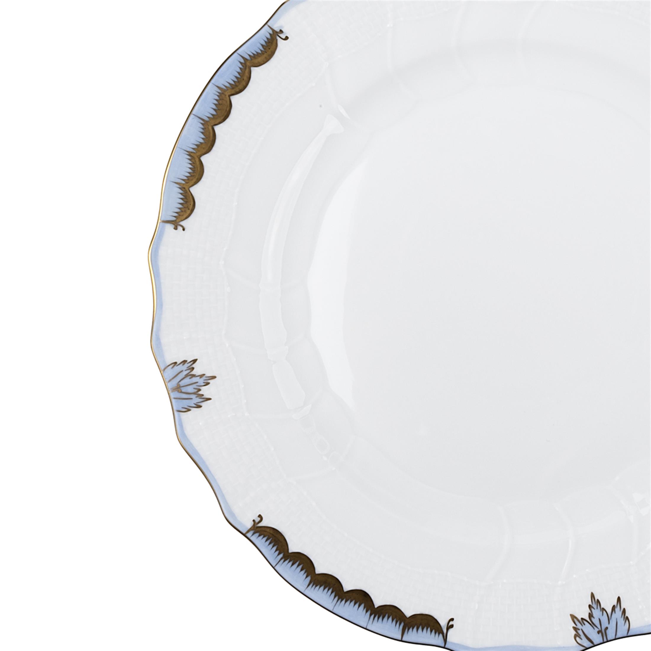 HEREND Yemek Servis Tabağı 25,5 cm Prenses Victoria Mavi