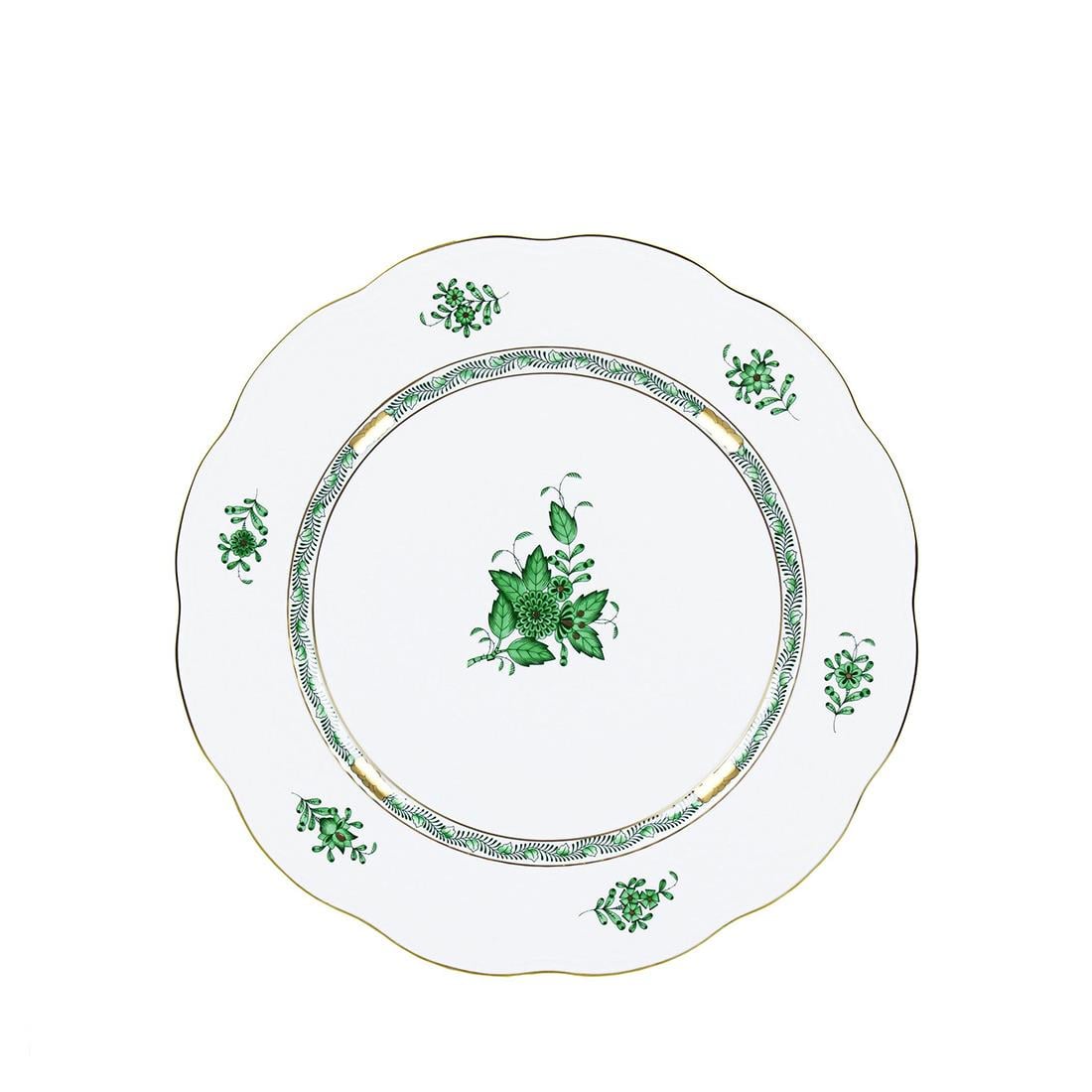 HEREND Yemek Servis Tabağı 25,5cm Apponyi Yeşil