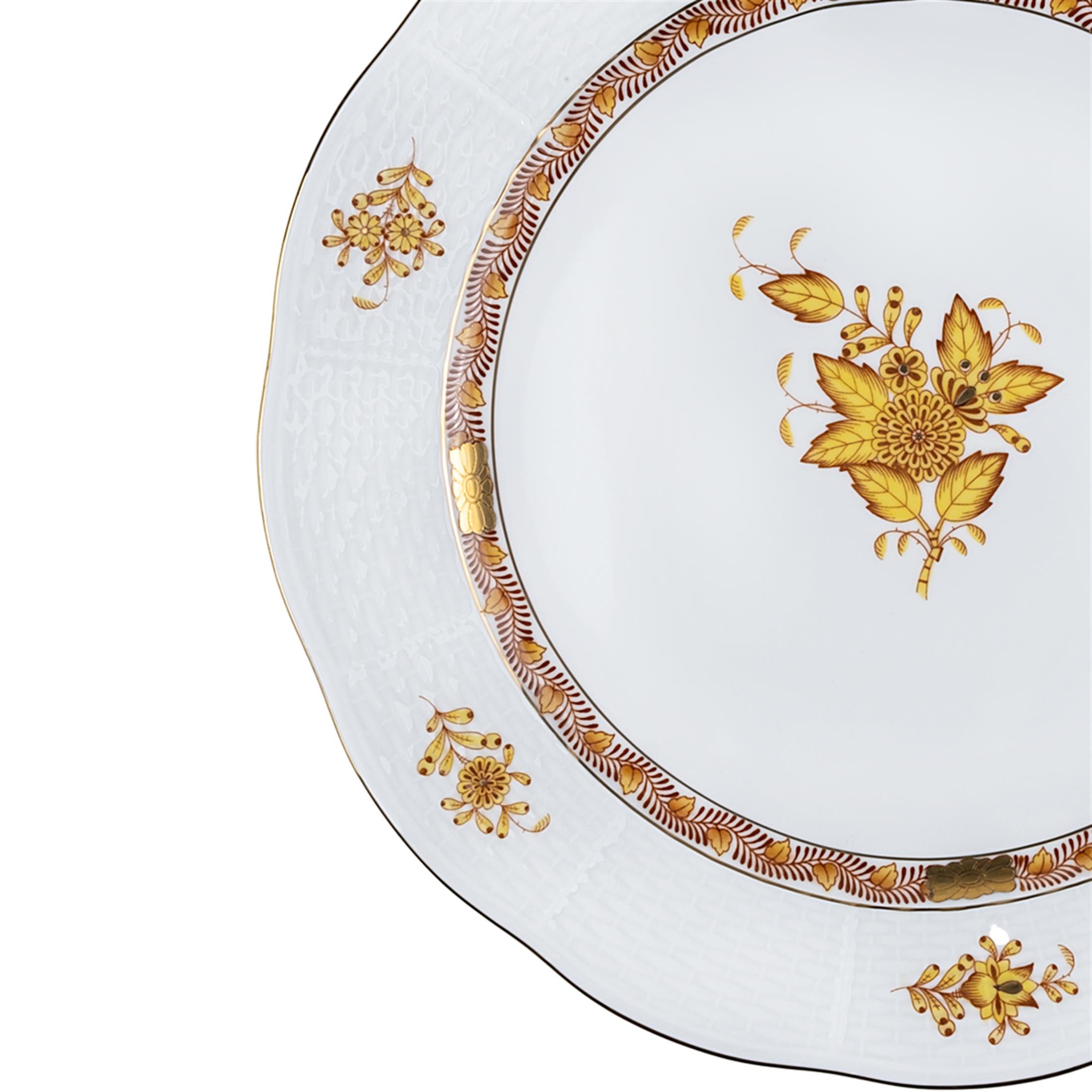 HEREND Yemek Servis Tabağı 25,5cm Apponyi Sarı