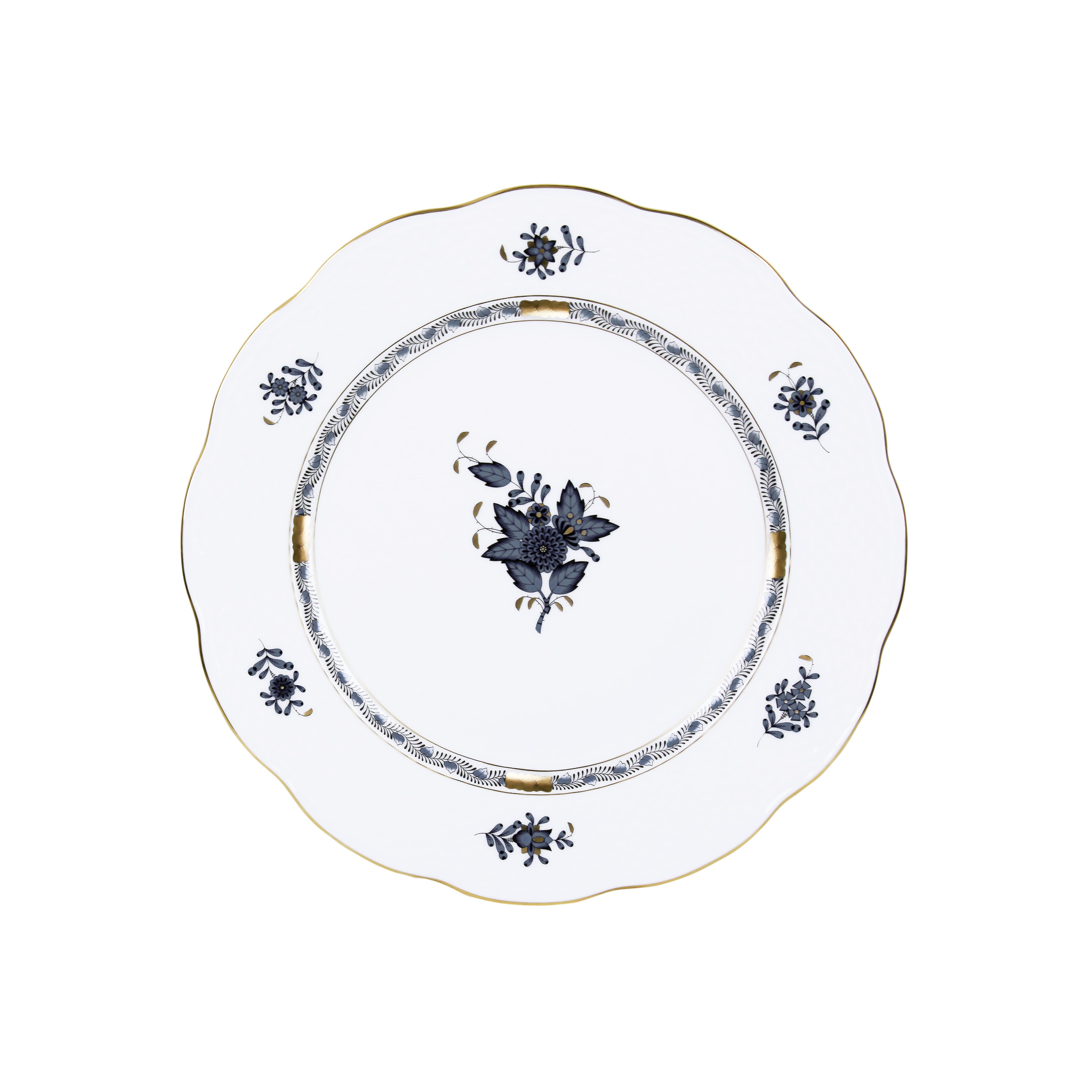 HEREND Yemek Servis Tabağı 25,5cm Apponyi Siyah