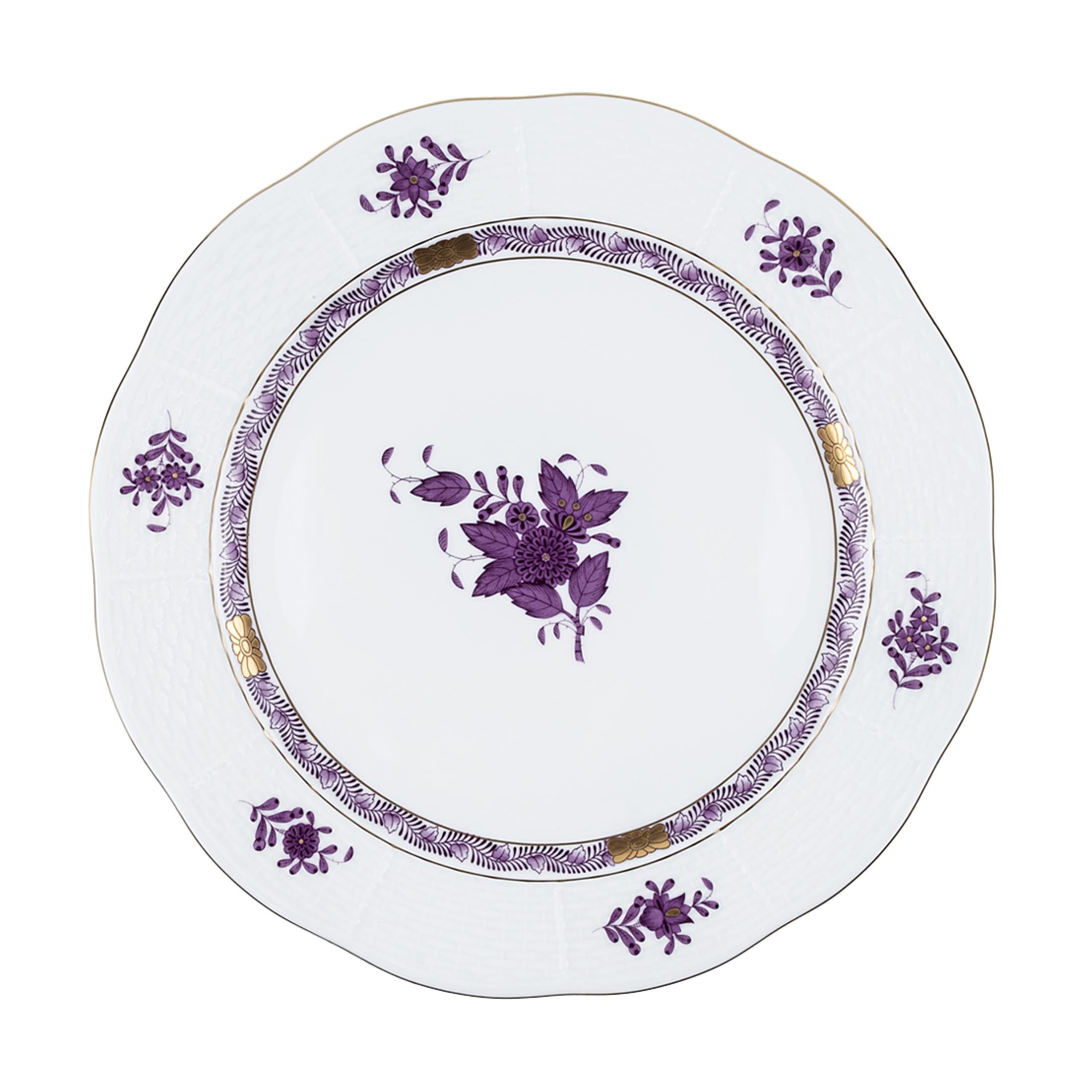 HEREND Yemek Servis Tabağı 25,5cm Apponyi Mor