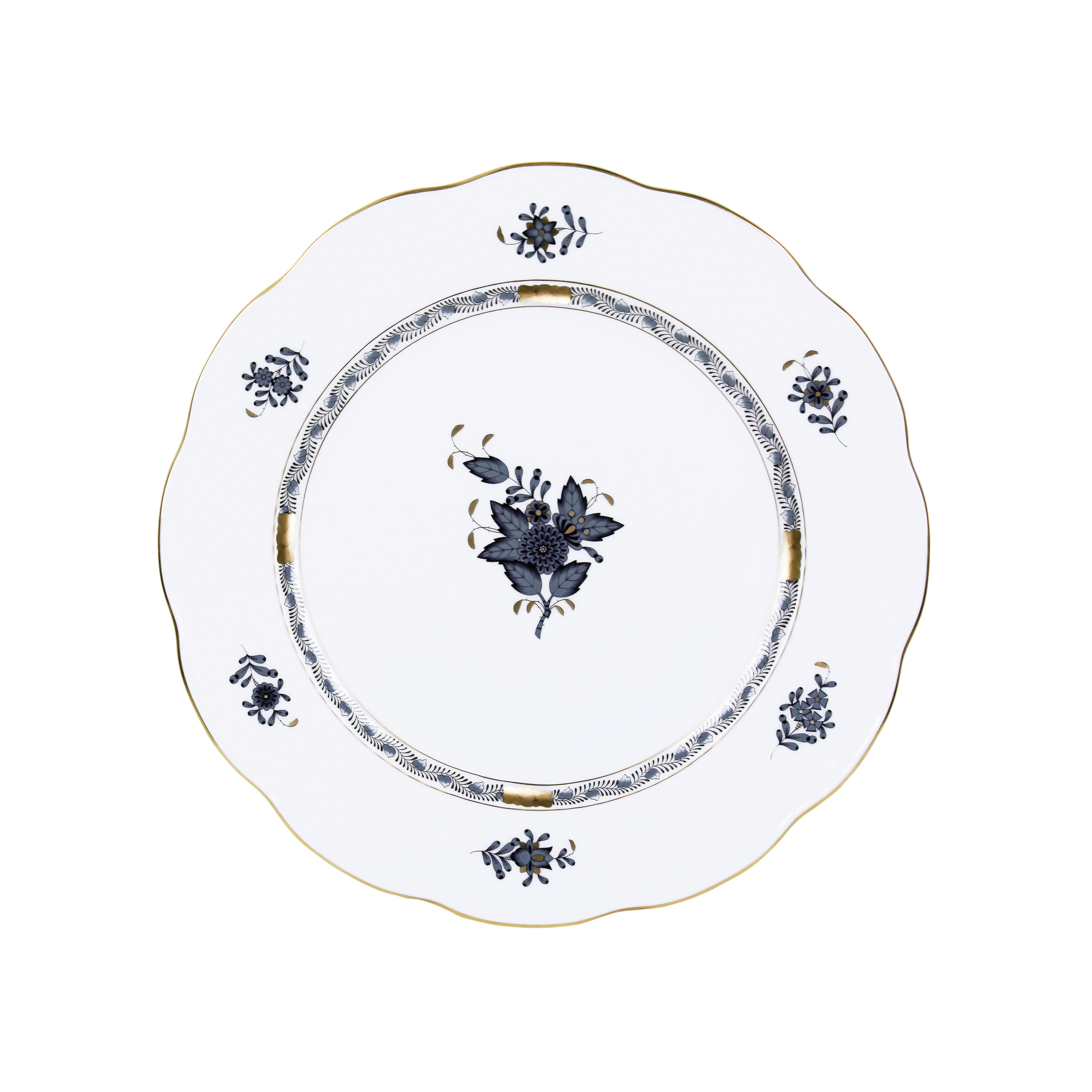 HEREND Yemek Servis Tabağı 25,5cm Apponyi Siyah
