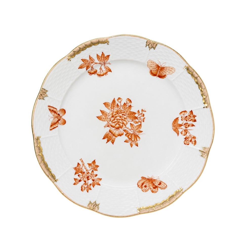 HEREND Yemek Servis Tabağı 25,5cm Queen Victoria Turuncu