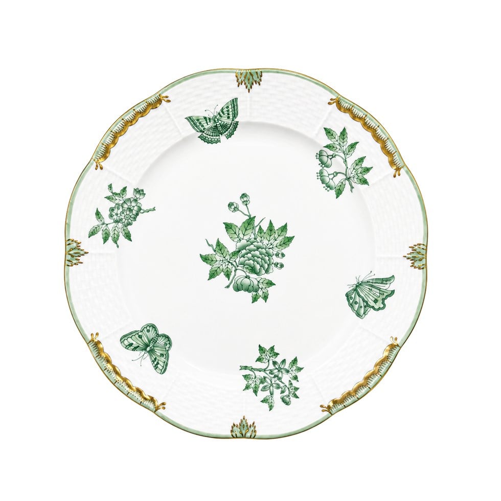 HEREND Yemek Servis Tabağı 25,5cm Queen Victoria Yeşil