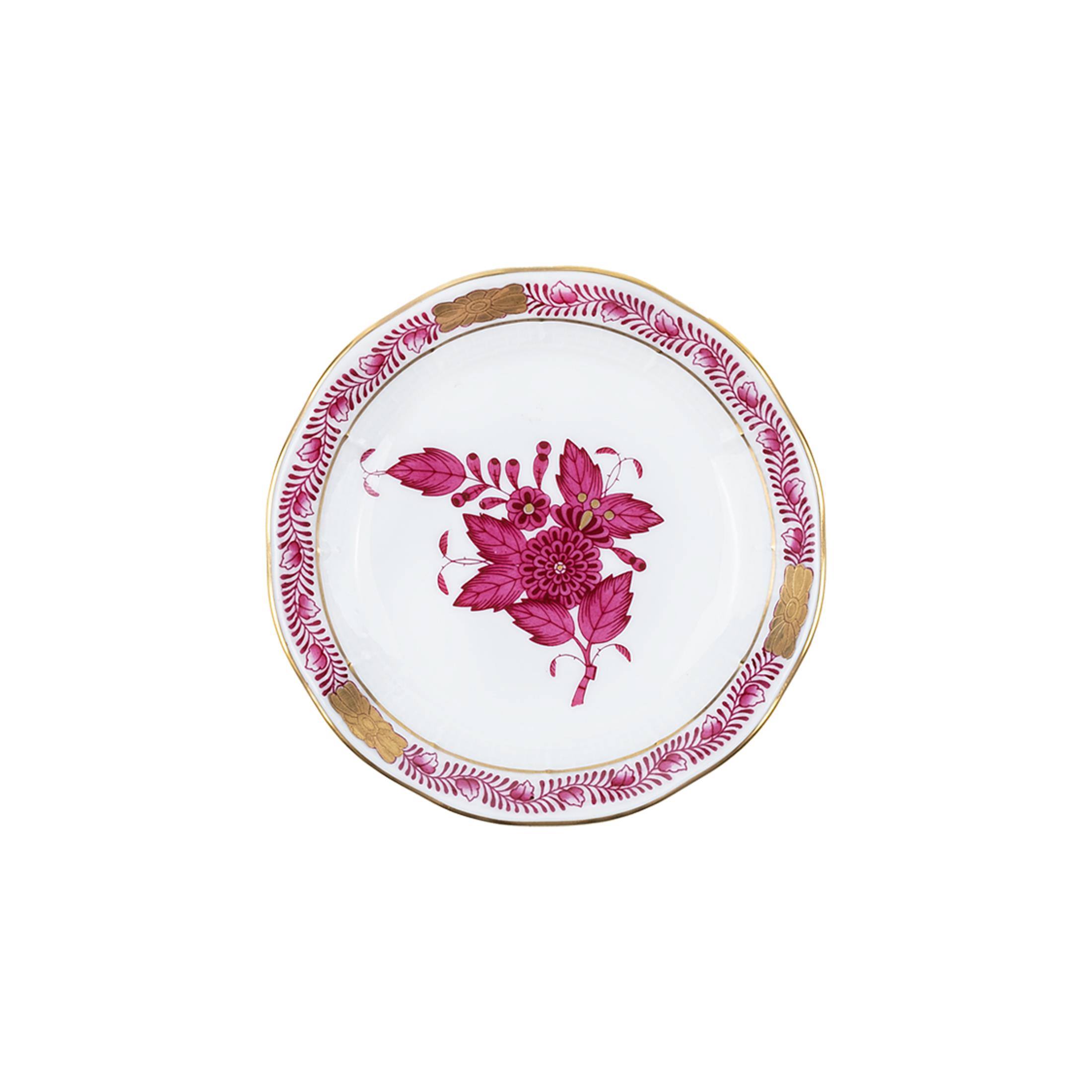 HEREND Yuvarlak Küçük Lokumluk 9,5cm Apponyi Pembe
