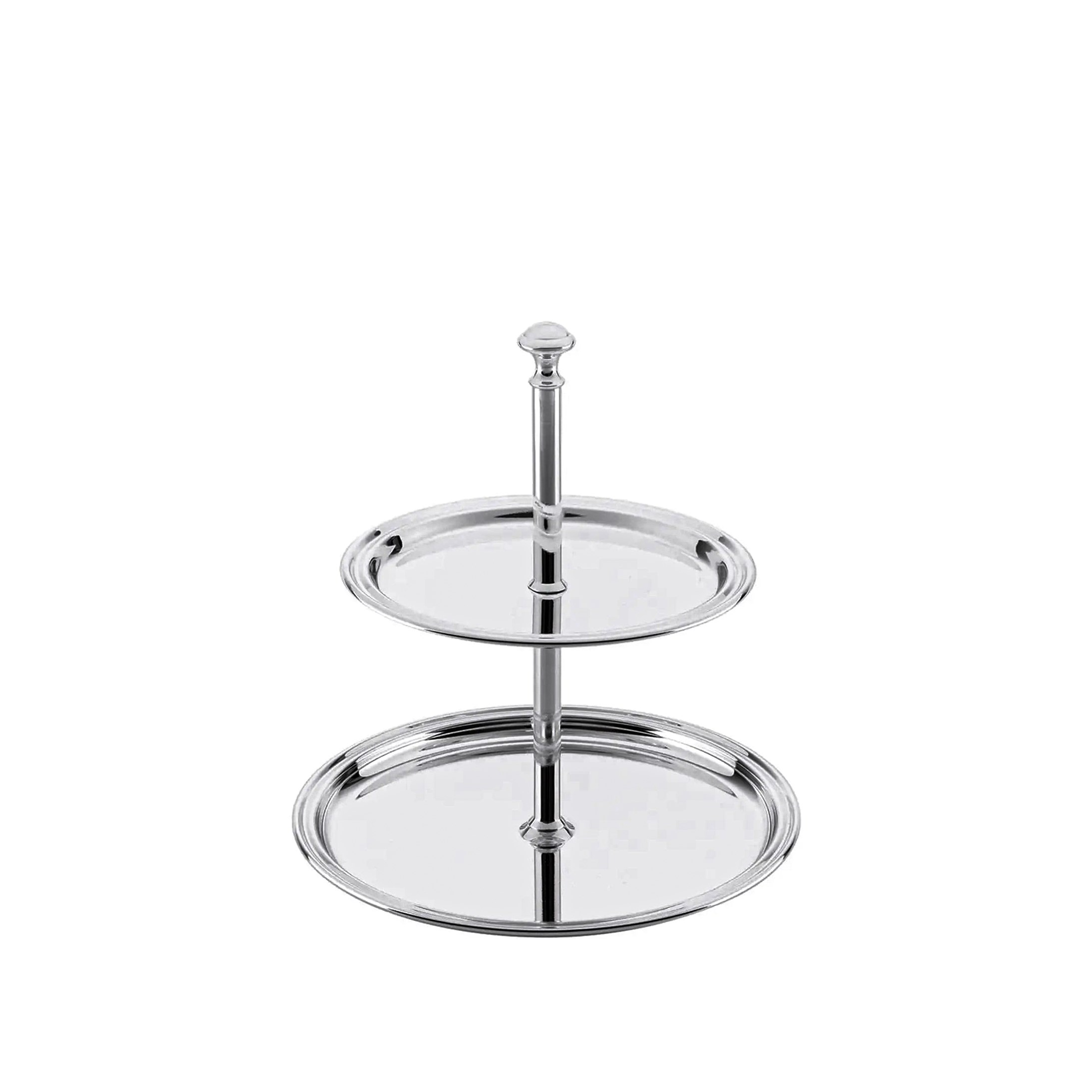 HERMANN BAUER 16cm İki Katlı Gümüş Servislik