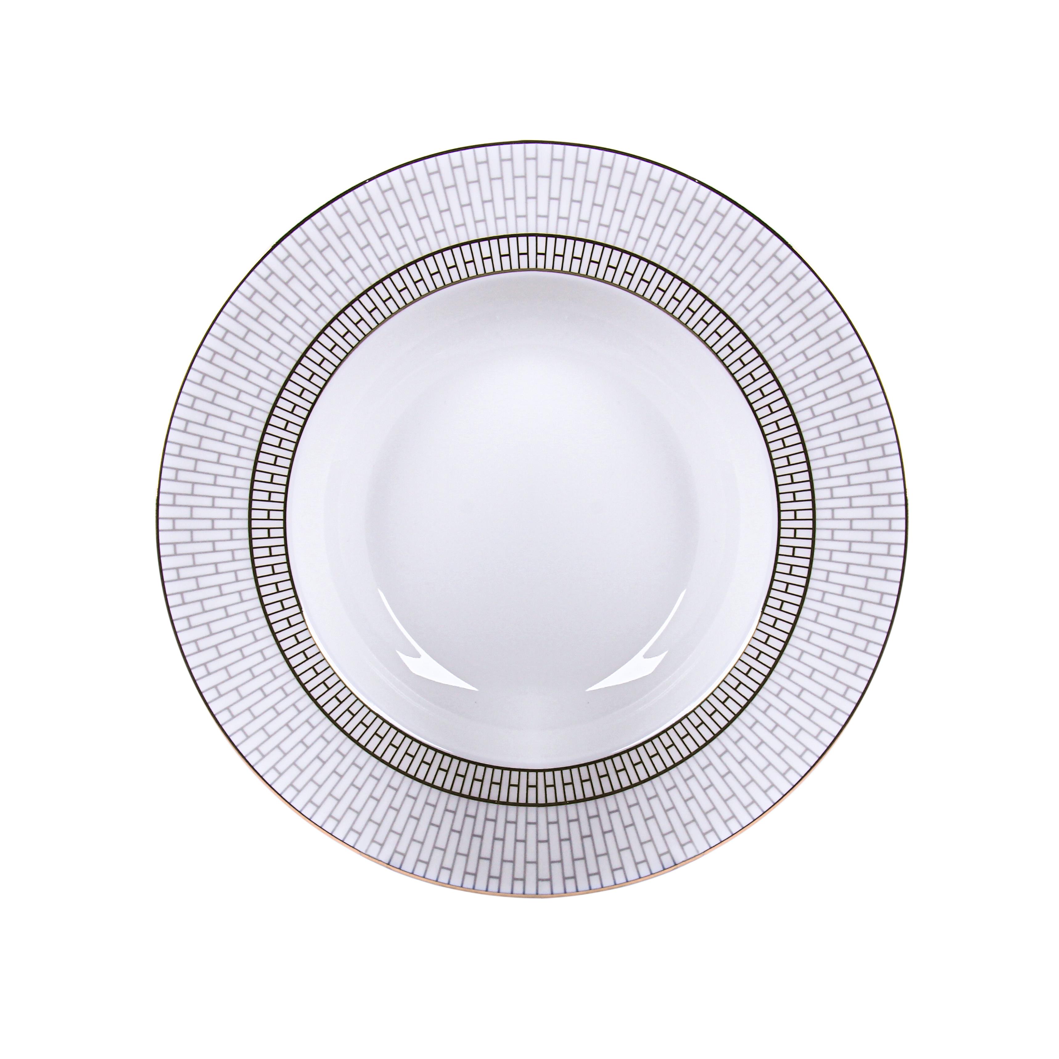 IMPERIAL PORCELAIN 18 Parça Yemek Servis Takımı Salamandra Gray