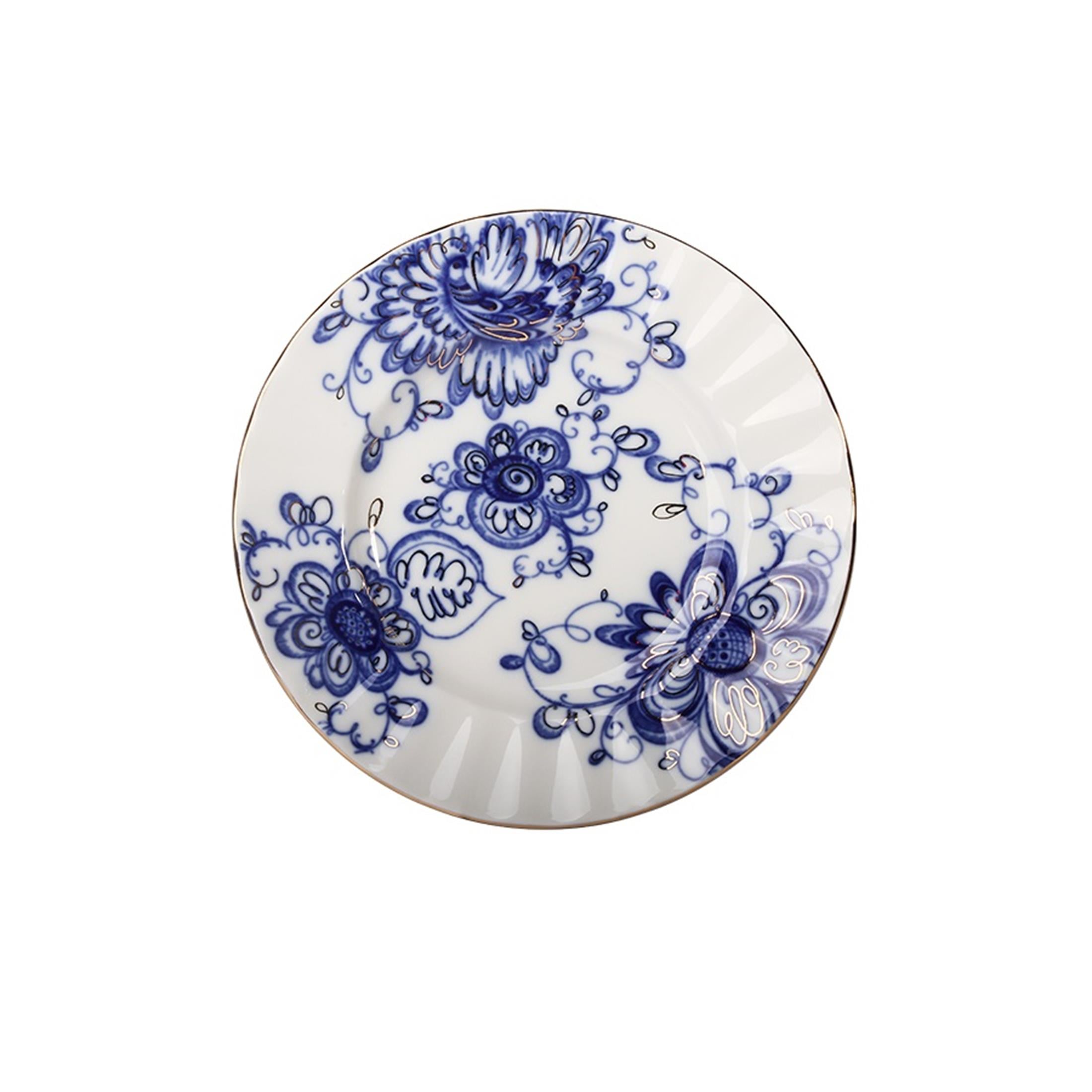IMPERIAL PORCELAIN Çay Fincanı 230 ml & Pasta Tabağı 18 cm Trio SINGING GARDEN