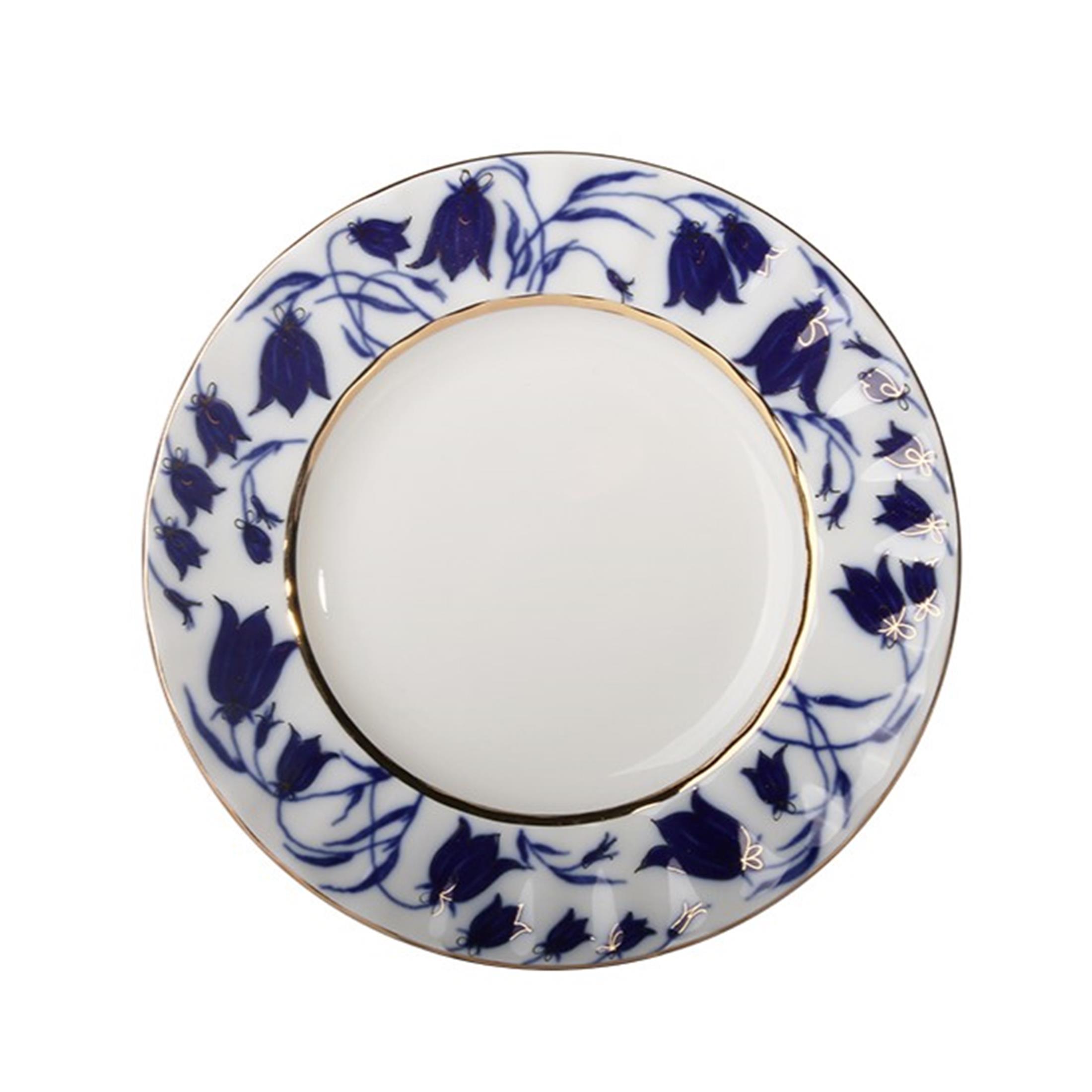 IMPERIAL PORCELAIN Teacup 235 ml & Pastry Plate 18 cm Trio Bellflowers