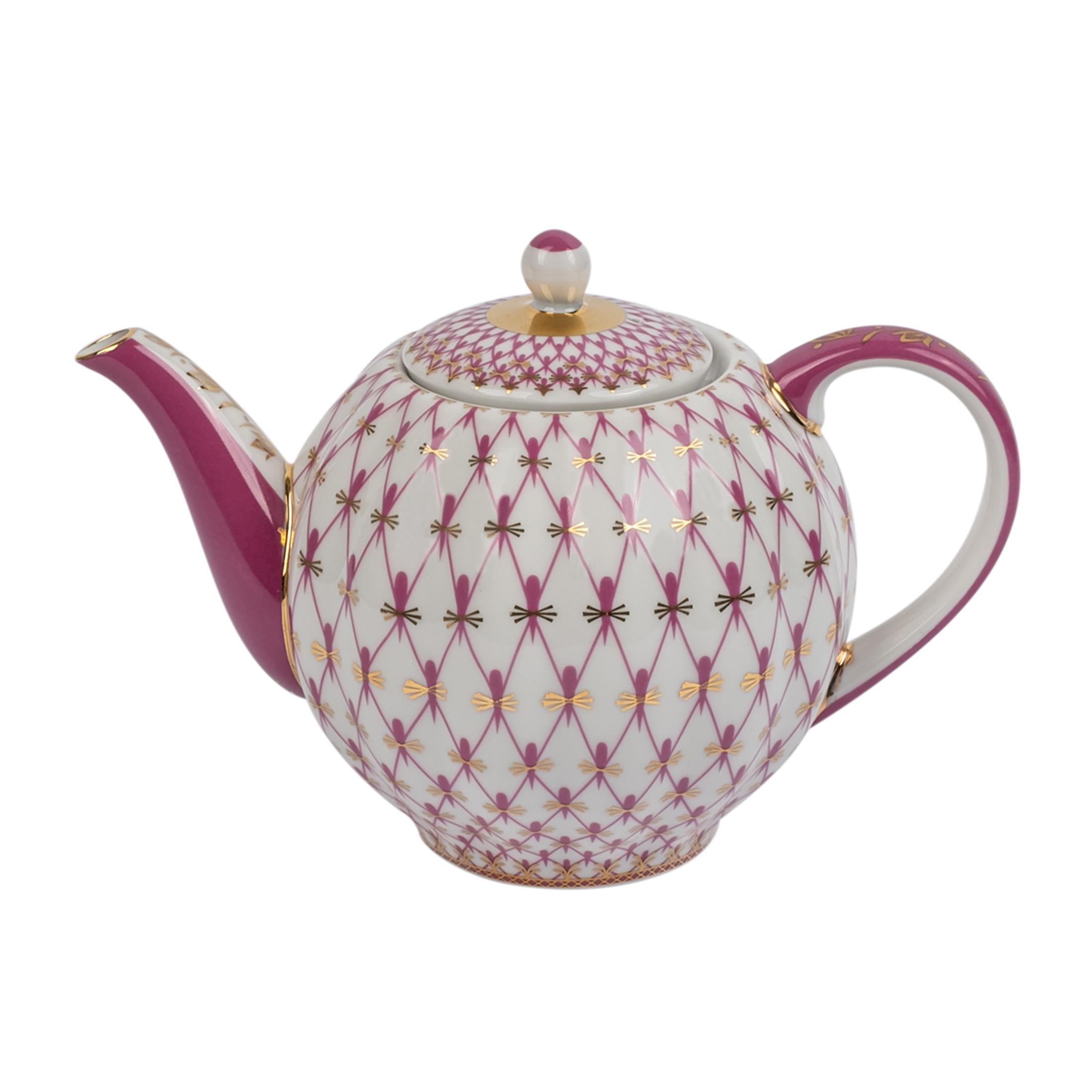 IMPERIAL PORCELAIN Çay Seti 6 kişilik 20 Parça Net-blues Pembe