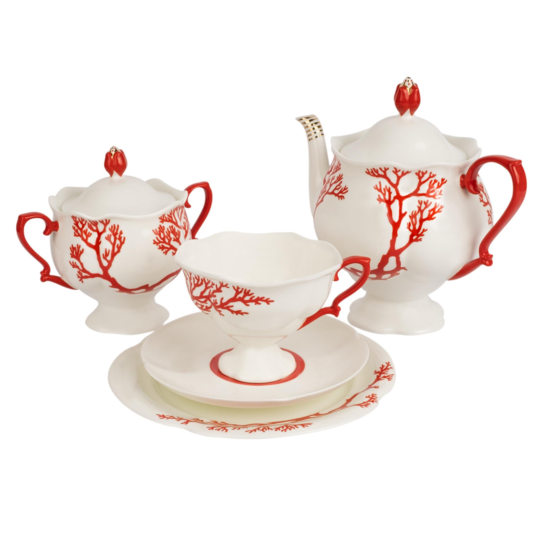 IMPERIAL PORCELAIN Çay Seti 6 kişilik 20 Parça Coral