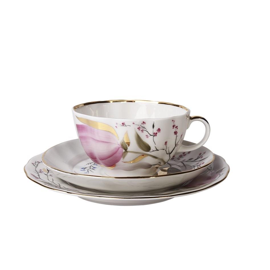 IMPERIAL PORCELAIN Çay Seti 6 kişilik 20 Parça Pink Tulips