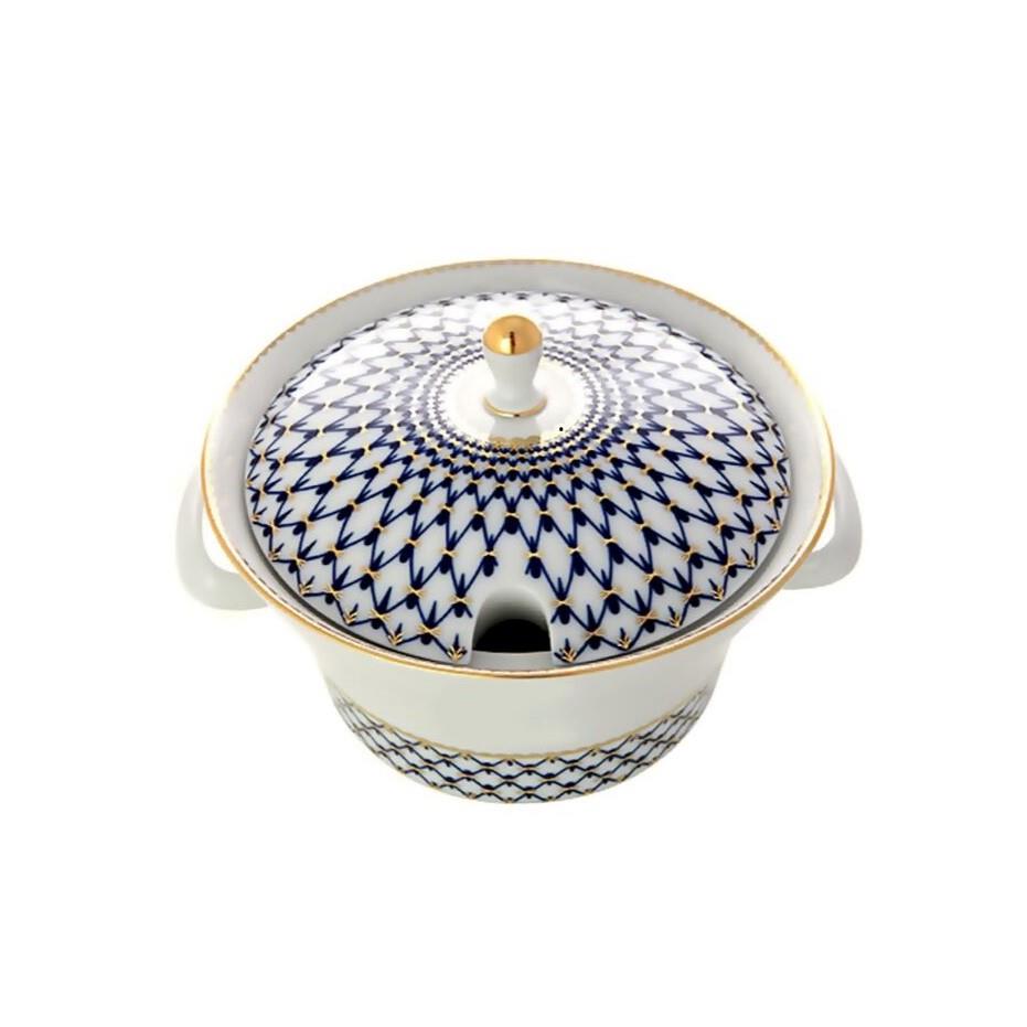 IMPERIAL PORCELAIN Çorba Ve Yemek Sunumluk Cobalt net Mavi