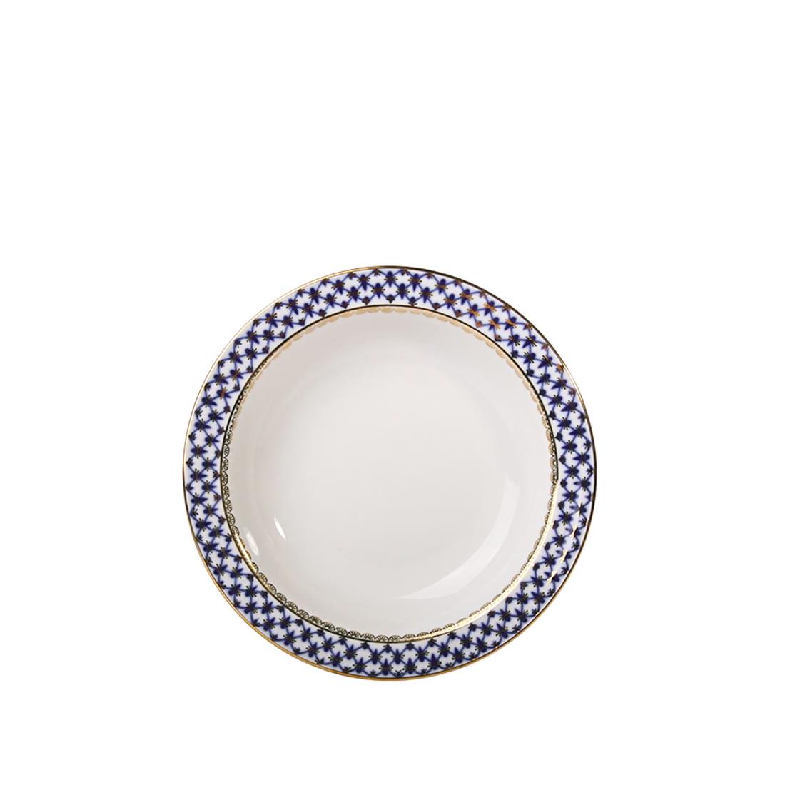 IMPERIAL PORCELAIN Çukur Çocuk Tabağı 18 cm Cobalt net Mavi