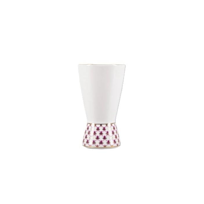 IMPERIAL PORCELAIN İnce Küçük Vazo Net-blues Pembe