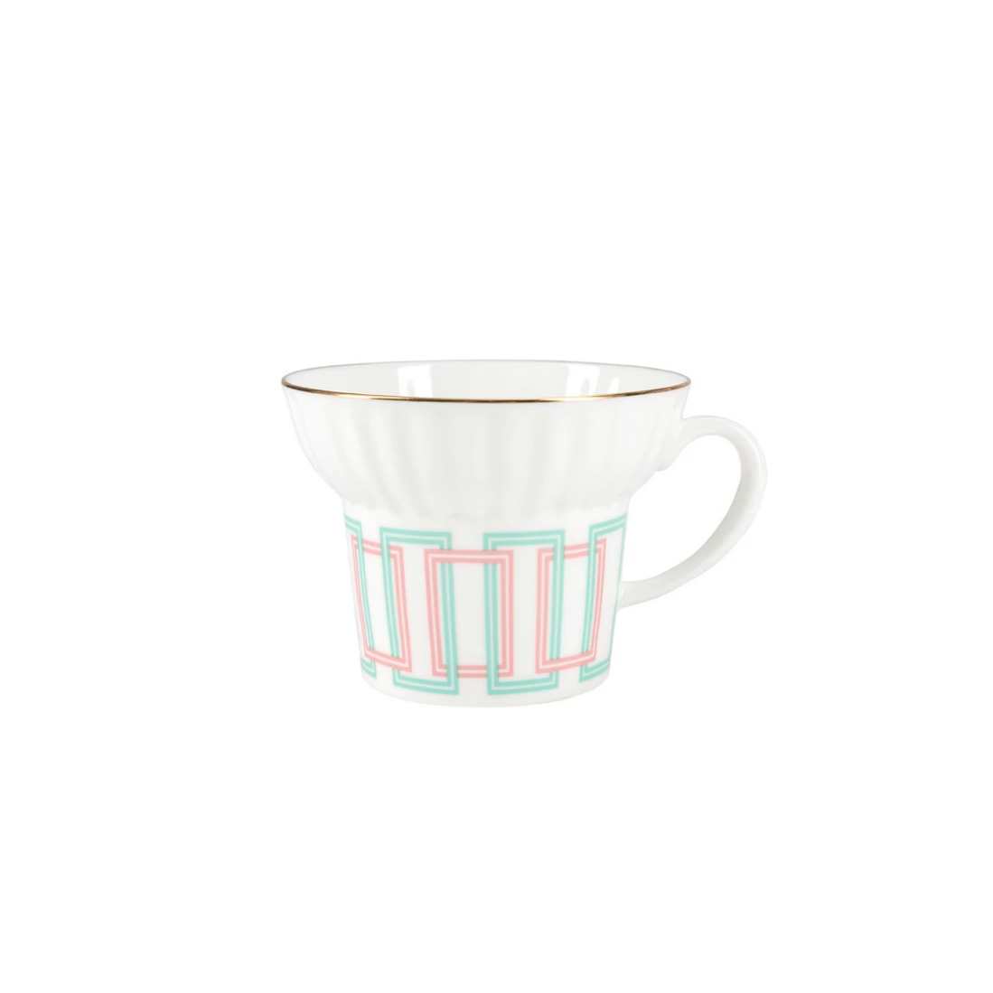 IMPERIAL PORCELAIN Kahve Fincanı 155 ml 4art.  Wave Geometry