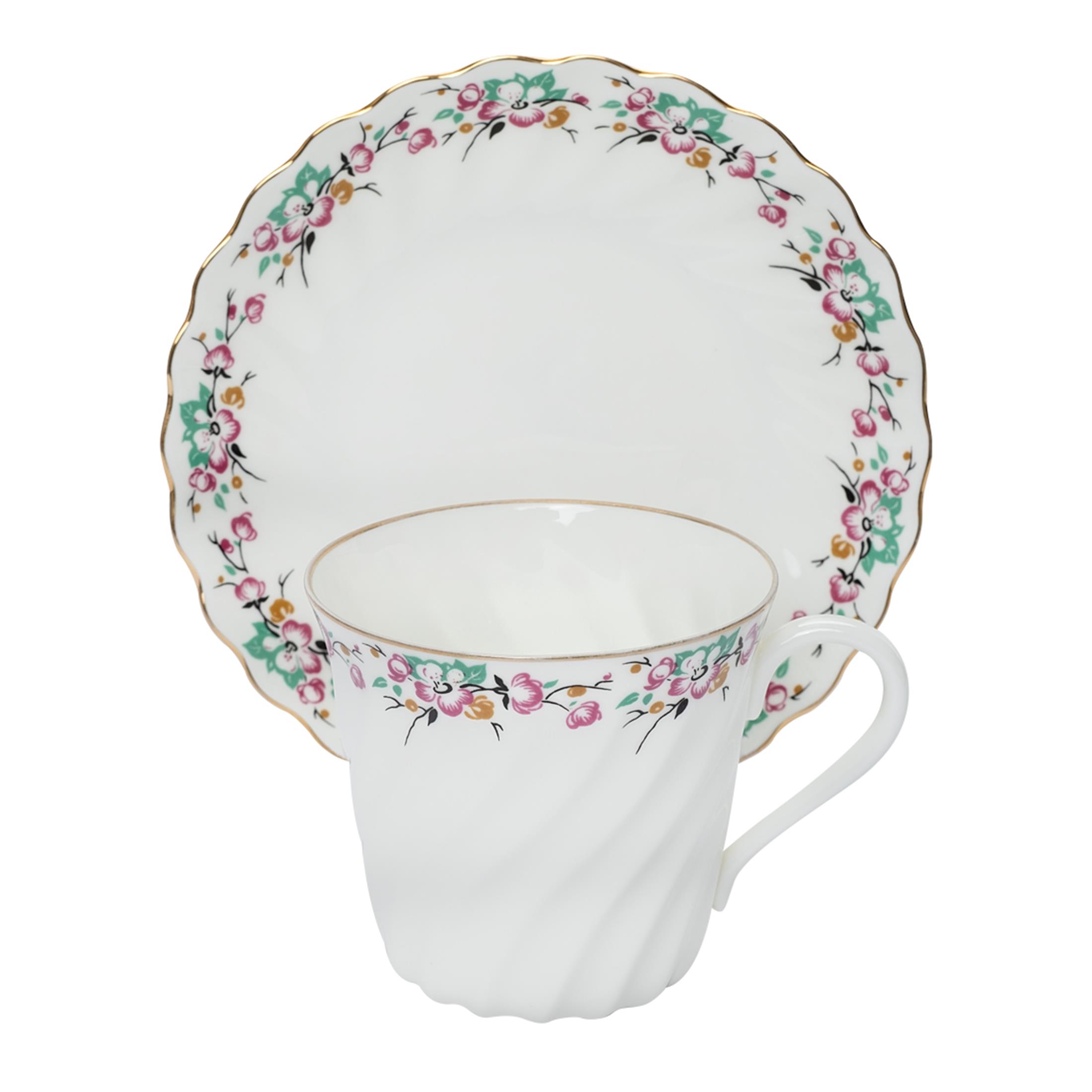 IMPERIAL PORCELAIN Coffee Cup 165 ml Spring with Edging