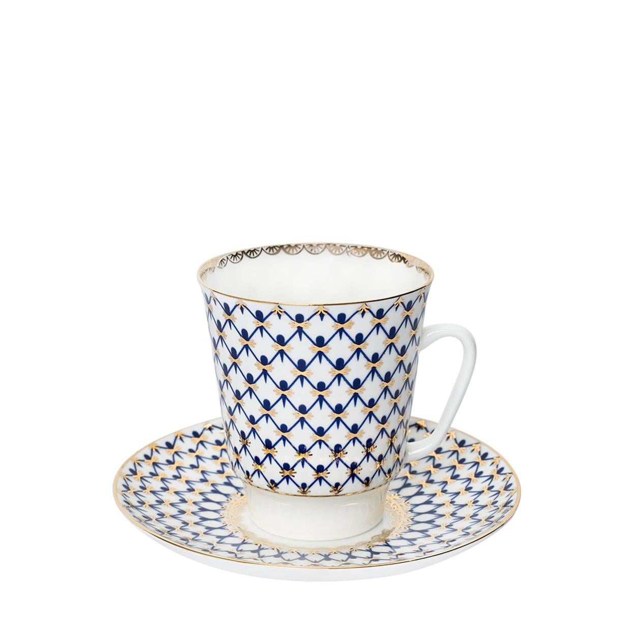 IMPERIAL PORCELAIN Kahve Fincanı 165 ml Cobalt net Mavi