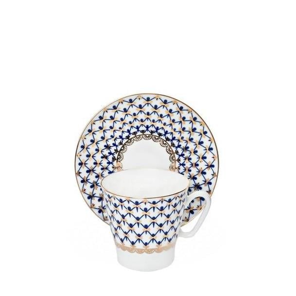 IMPERIAL PORCELAIN Kahve Fincanı 80 ml Cobalt net Mavi