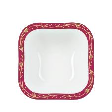 IMPERIAL PORCELAIN Salata Kasesi Kare 1500 ml Net-blues Pembe