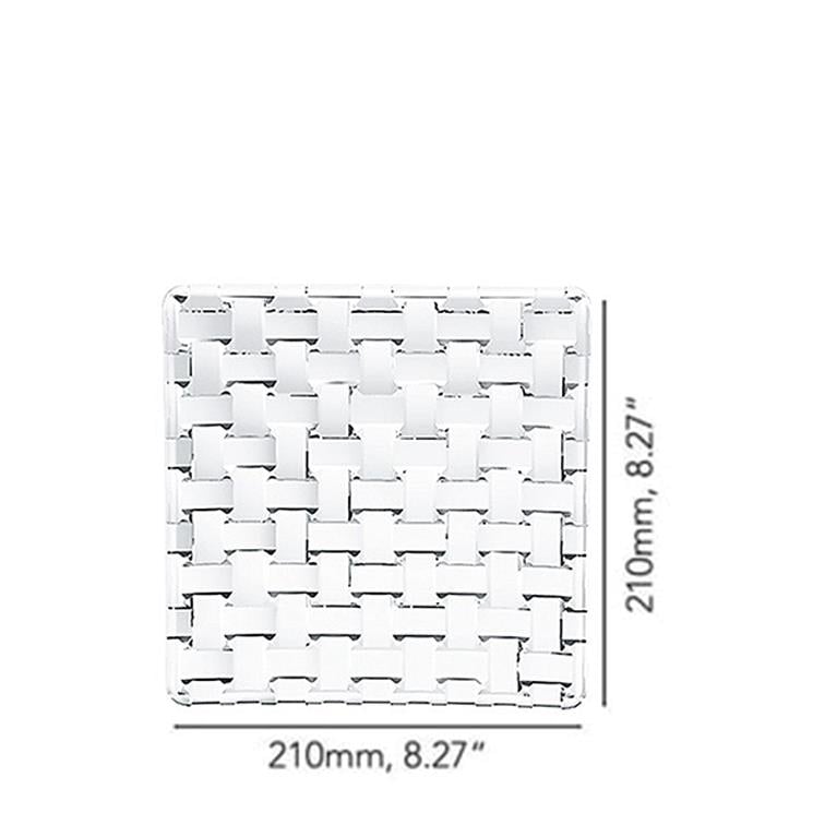 NACHTMANN Square Plate 21cm Set of 2 Bossa Nova Transparent