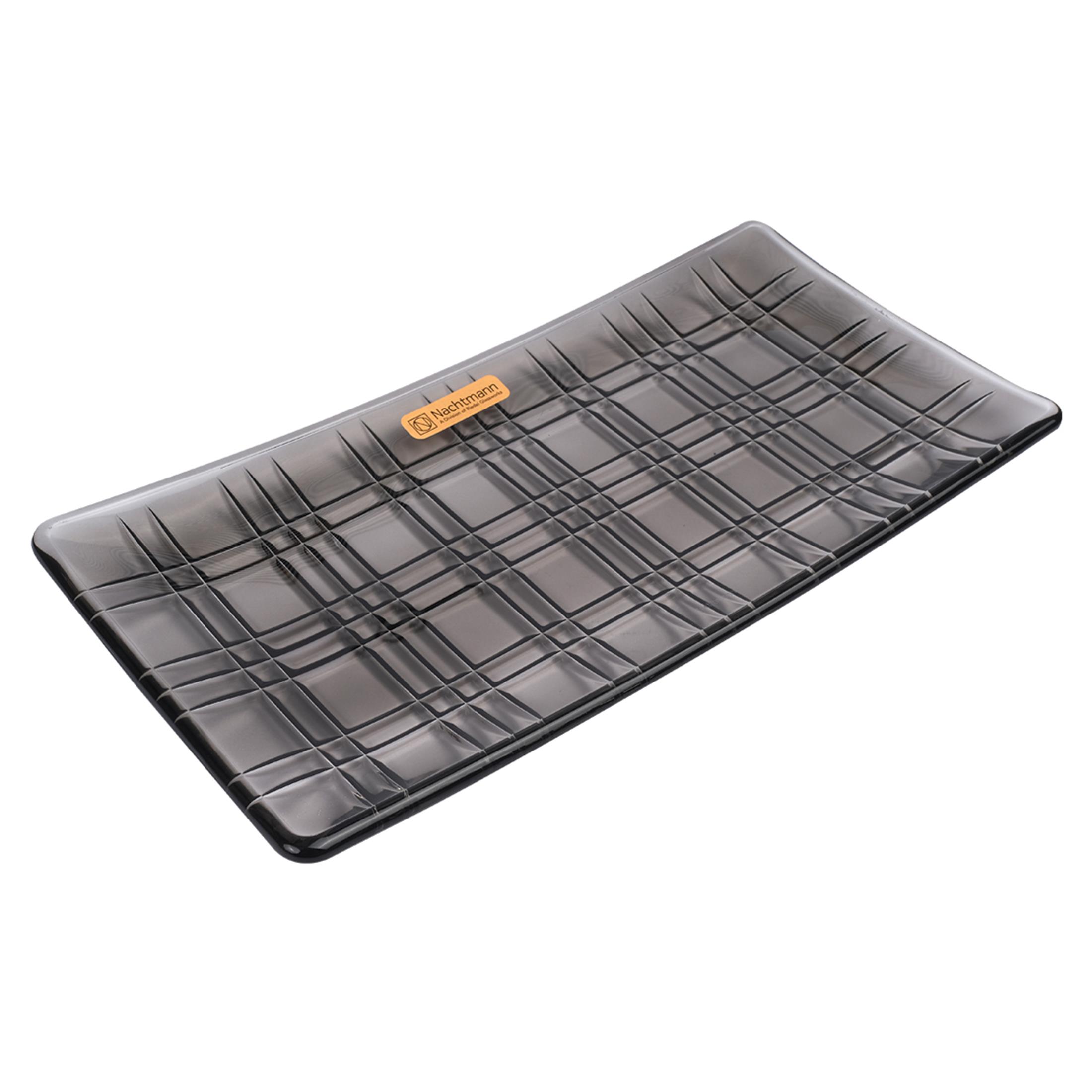 NACHTMANN Servis Tabağı Dikdörtgen 28cm Tekli Square Füme
