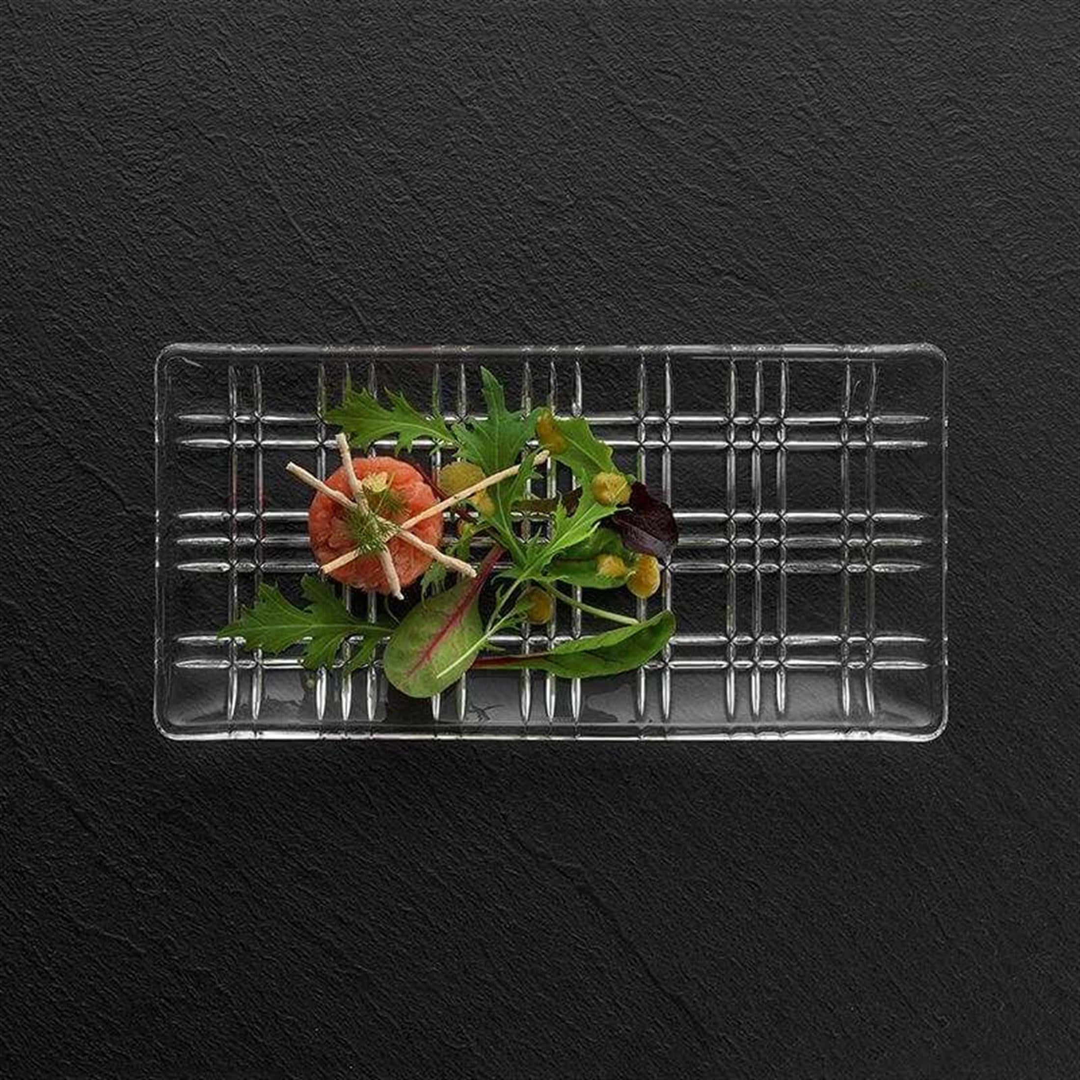 NACHTMANN Servis Tabağı Dikdörtgen 28cm Tekli Square Şeffaf