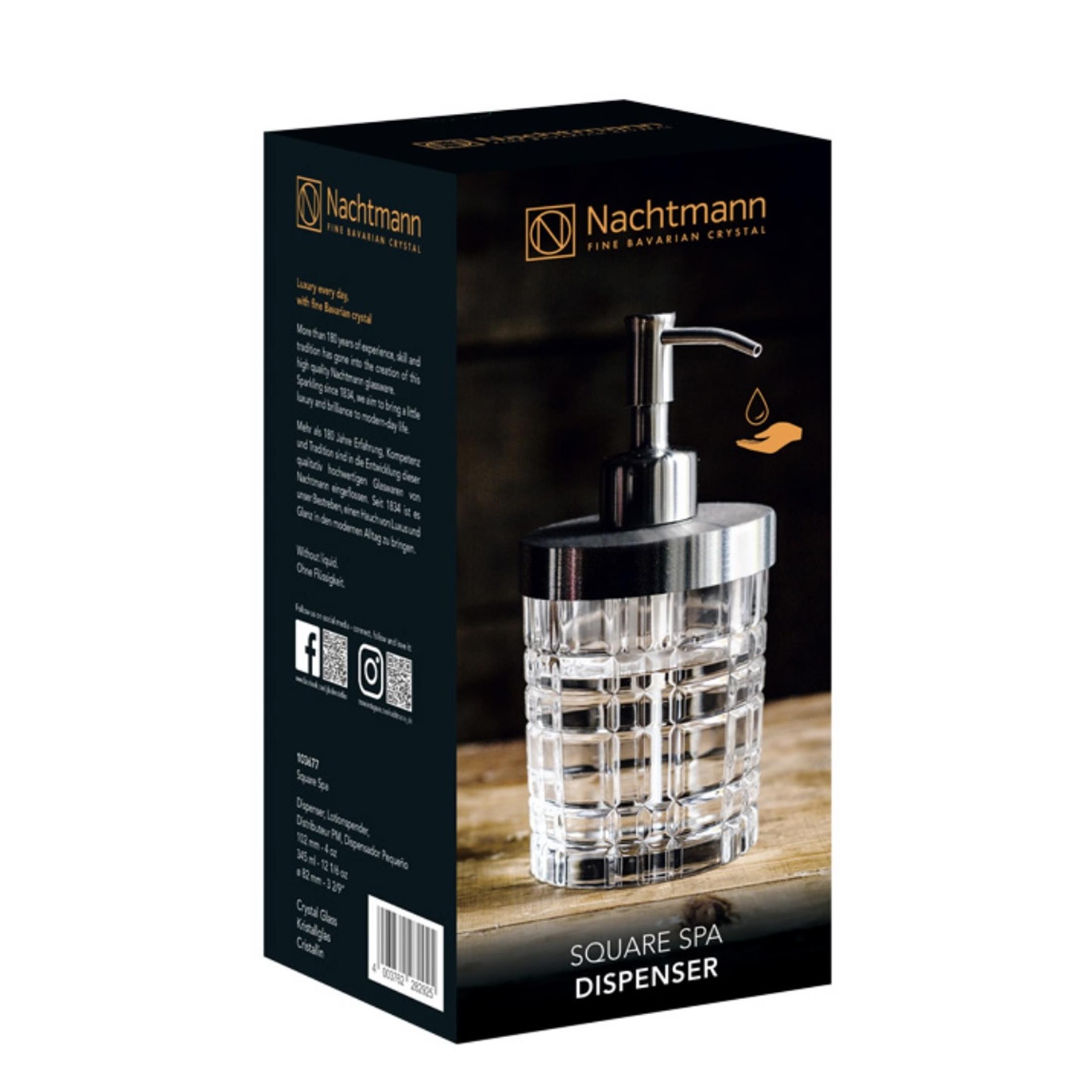 NACHTMANN Liquid Soap Dispenser Single Square Transparent