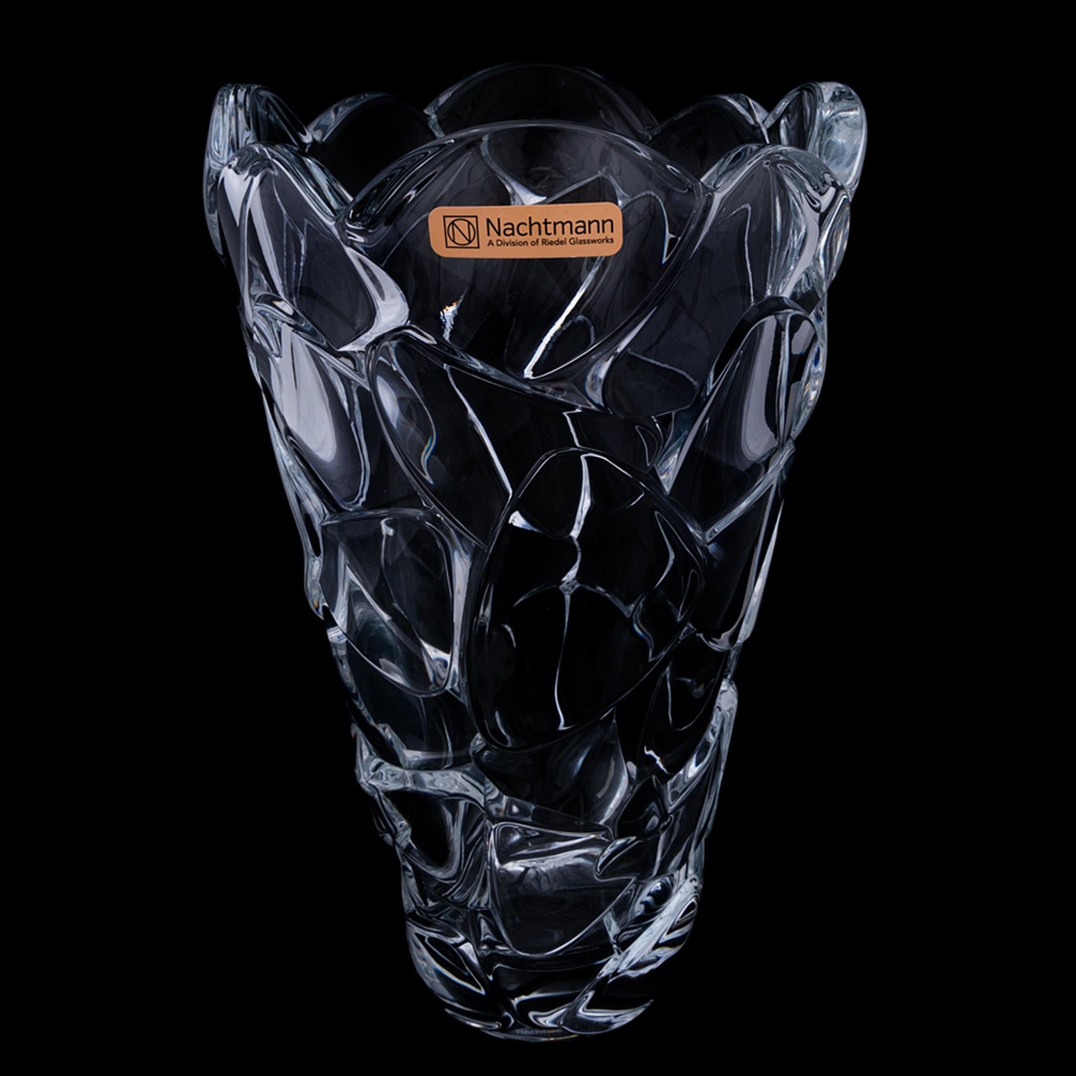 NACHTMANN Vazo 28cm Tekli Petals Şeffaf