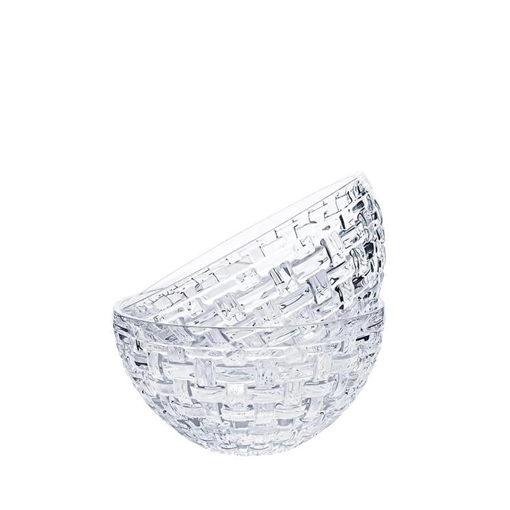 NACTMANN Round Bowl 15 cm Set of 2 Bossa Nova Transparent