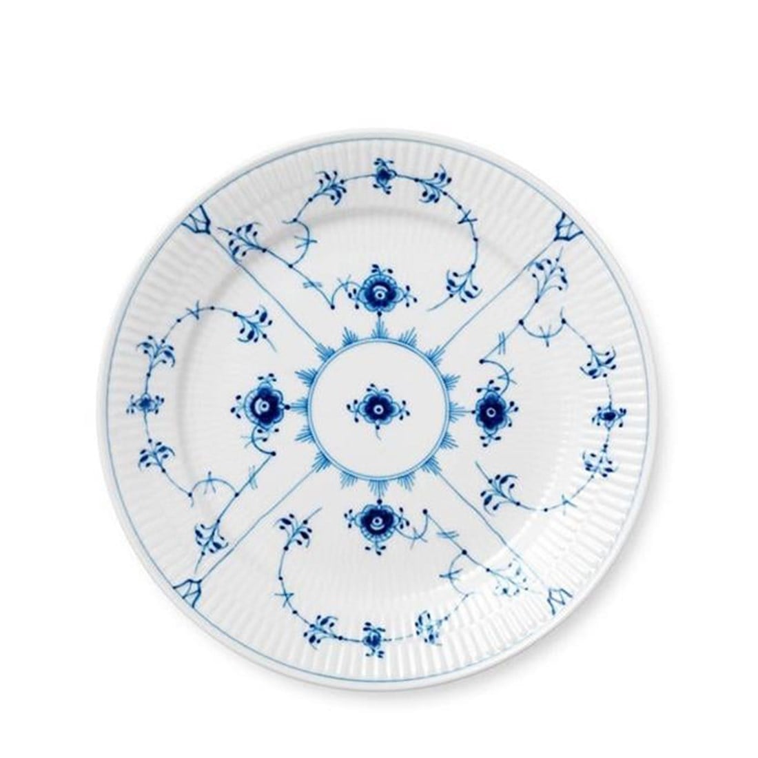 ROYAL COPENHAGEN Ara Servis Tabağı 22cm Blue Fluted Plain