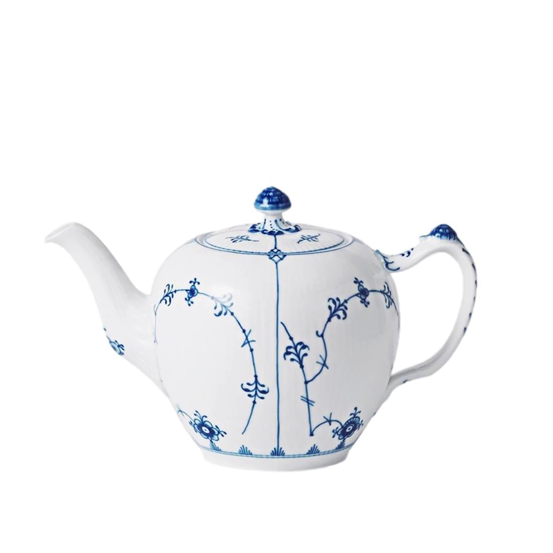 ROYAL COPENHAGEN Çaydanlık 700 ml Blue Fluted Plain