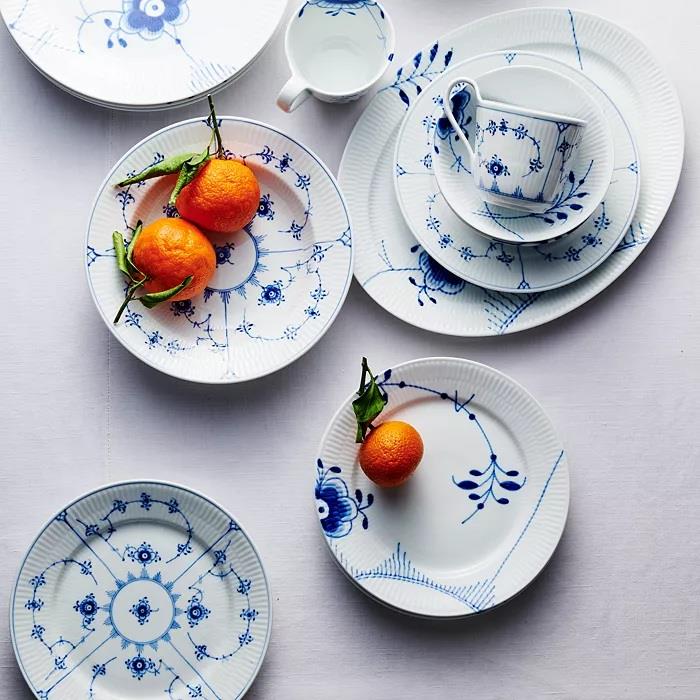 ROYAL COPENHAGEN Ekmek Tabağı 12 cm Blue Fluted Plain