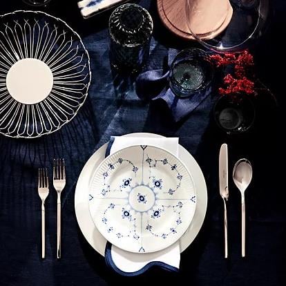 ROYAL COPENHAGEN Ekmek Tabağı 12 cm Blue Fluted Plain