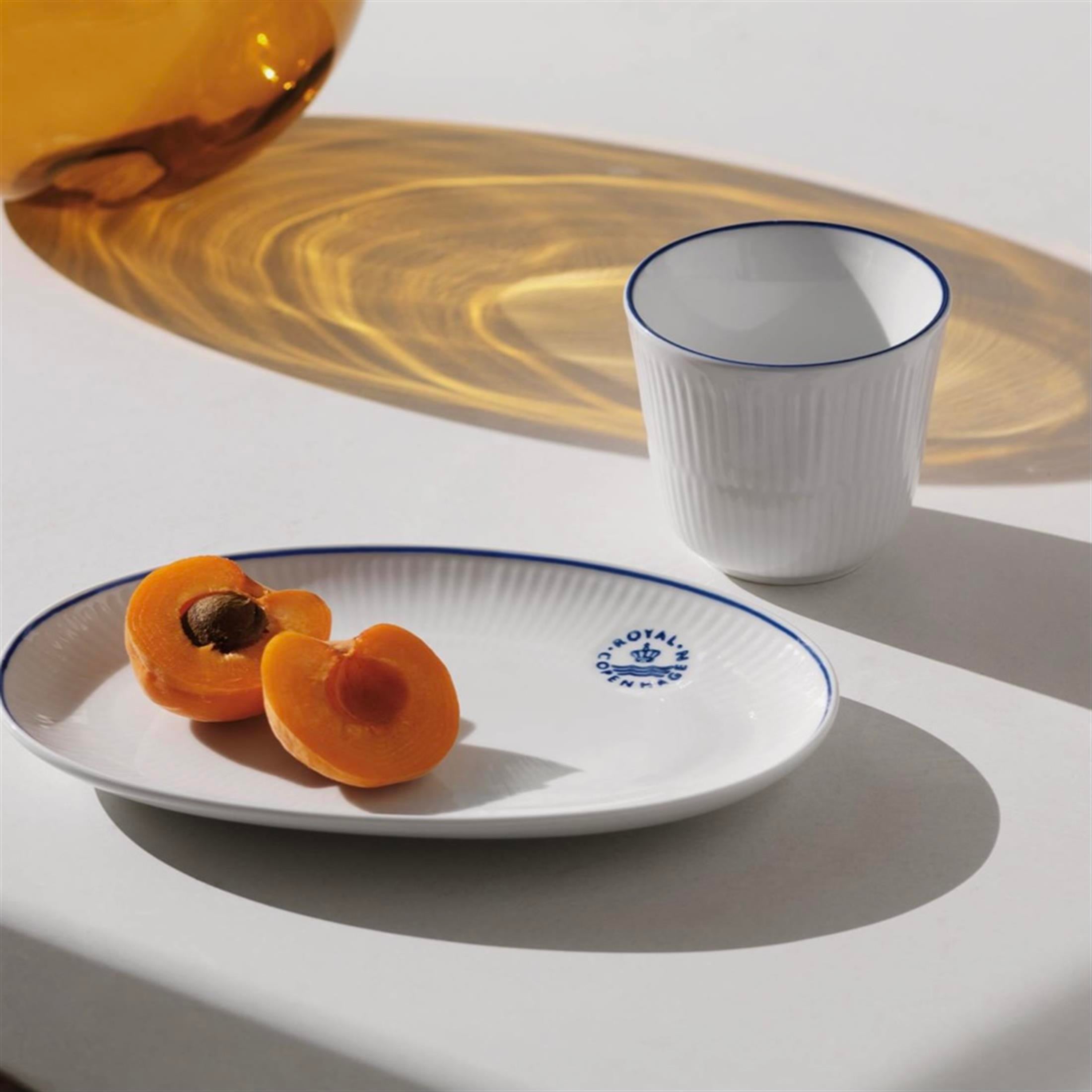 ROYAL COPENHAGEN Oval Serving Plate 23 cm Blueline
