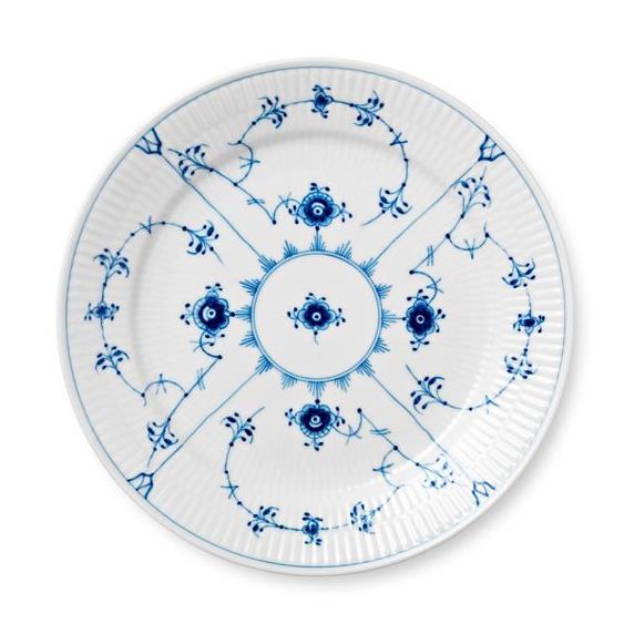 ROYAL COPENHAGEN Serving Platter 27 cm Blue Fluted Plain