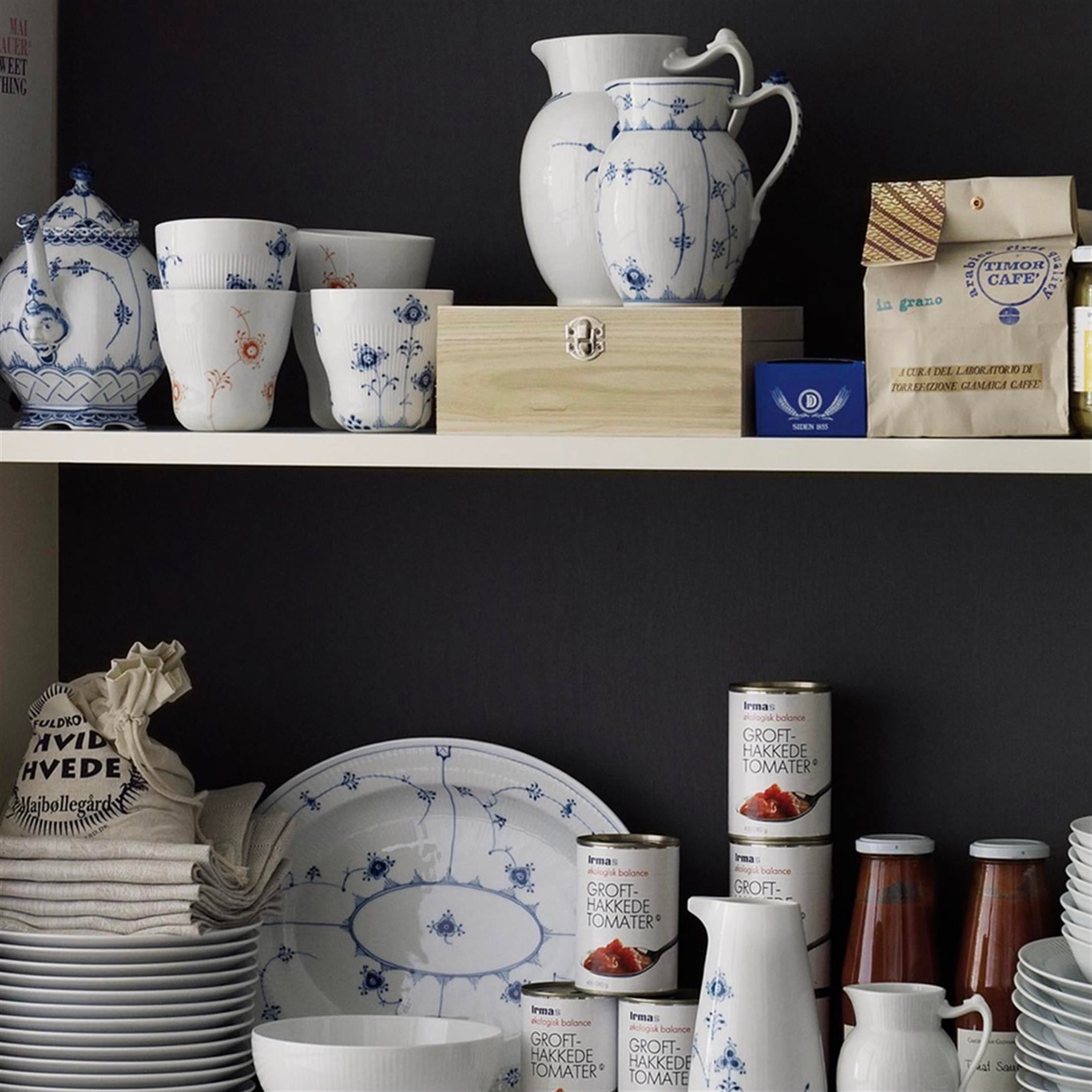 ROYAL COPENHAGEN Sürahi 900 ml Blue Fluted Plain